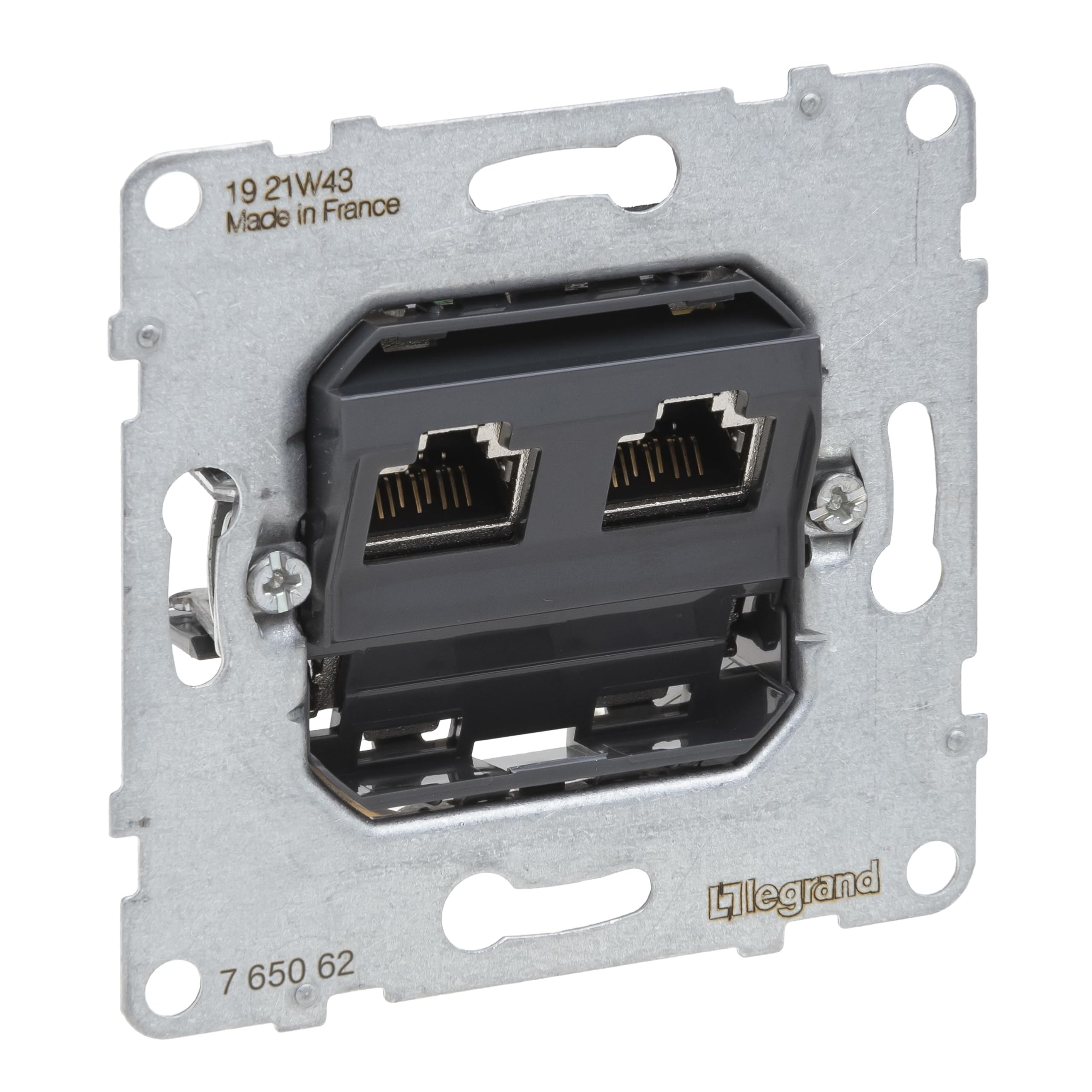 LEGRAND, SEANO 765062 Data Socket 2 x RJ45 Insert Category 6A STP Shielded