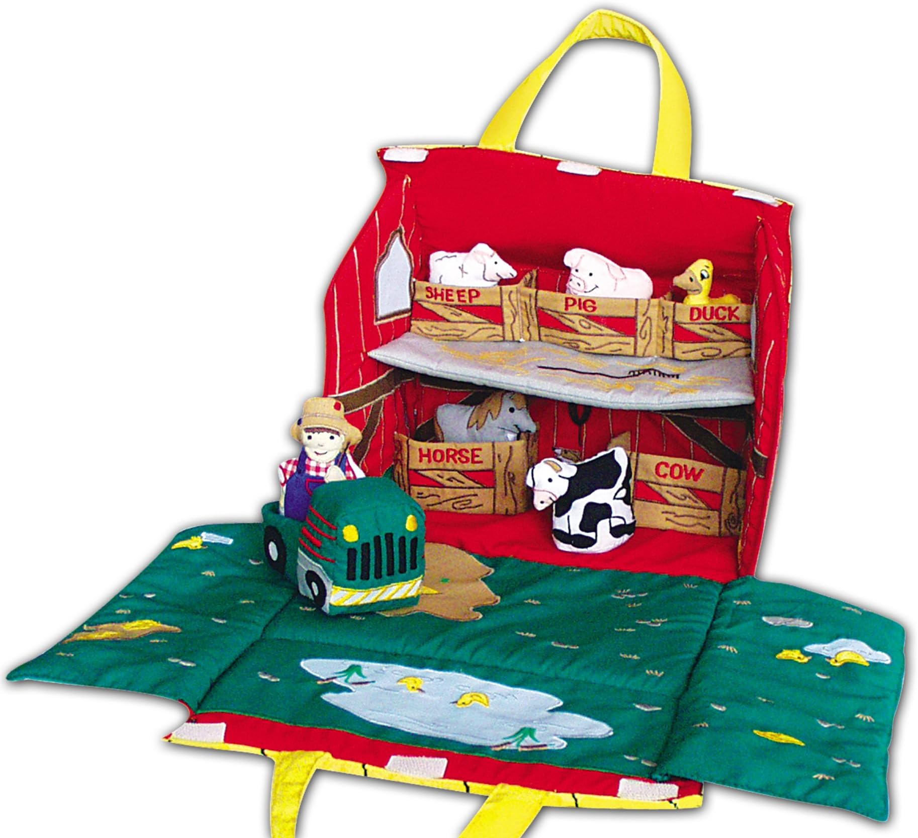 Pockets of LearningOld MacDonald's Farm Soft Fabric Play Set Interactive and Educational Pretend and Play Farm Activity Toy for Toddlers and Children | Engaging and Durable Cloth Toy