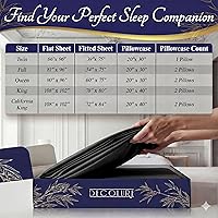 Vista 8 de DECOLURE Sábanas 100% Viscosa Derivada de Bambú Tamaño Individual - Sábanas de Lujo de 3 Piezas Naturalmente Refrescantes, Juego de Cama Ultra Suave