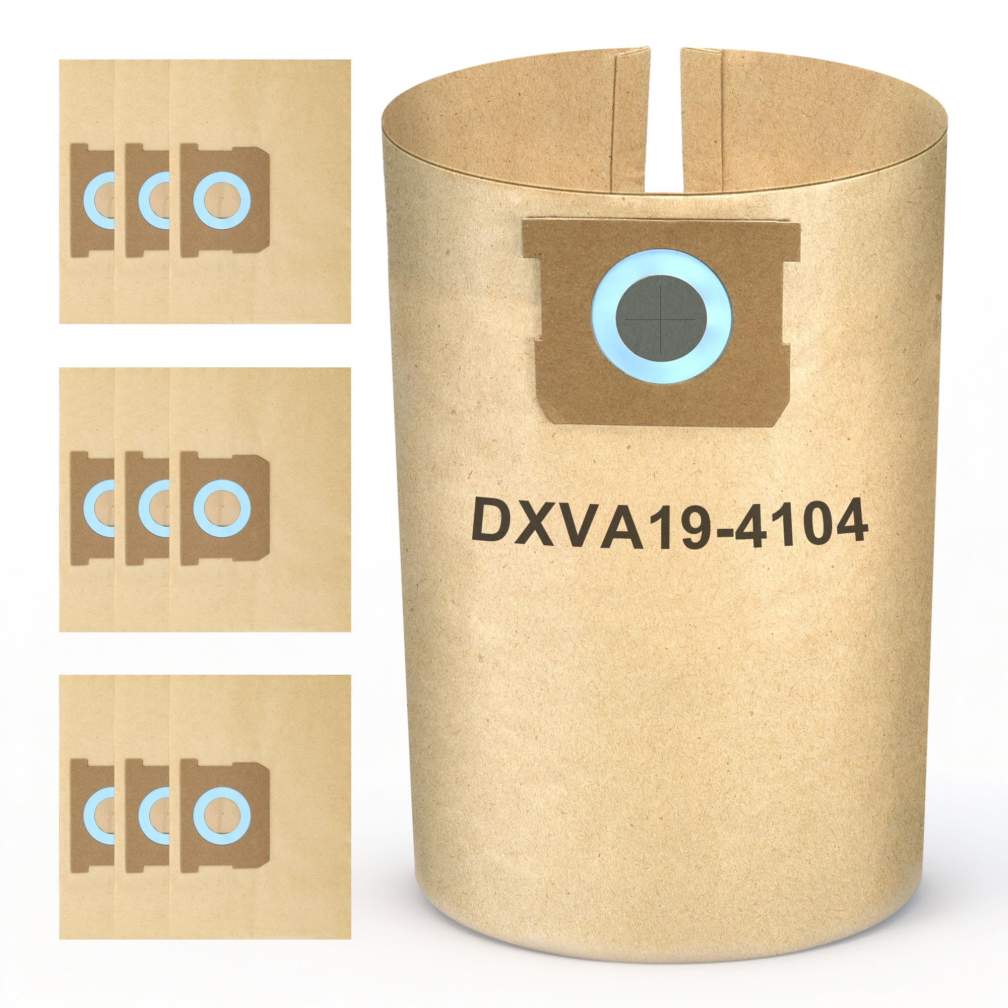 9 Vacuum Hoover Dust Bags Compatible with DEWALT DXV23PTA DXV38S DXV20PA
