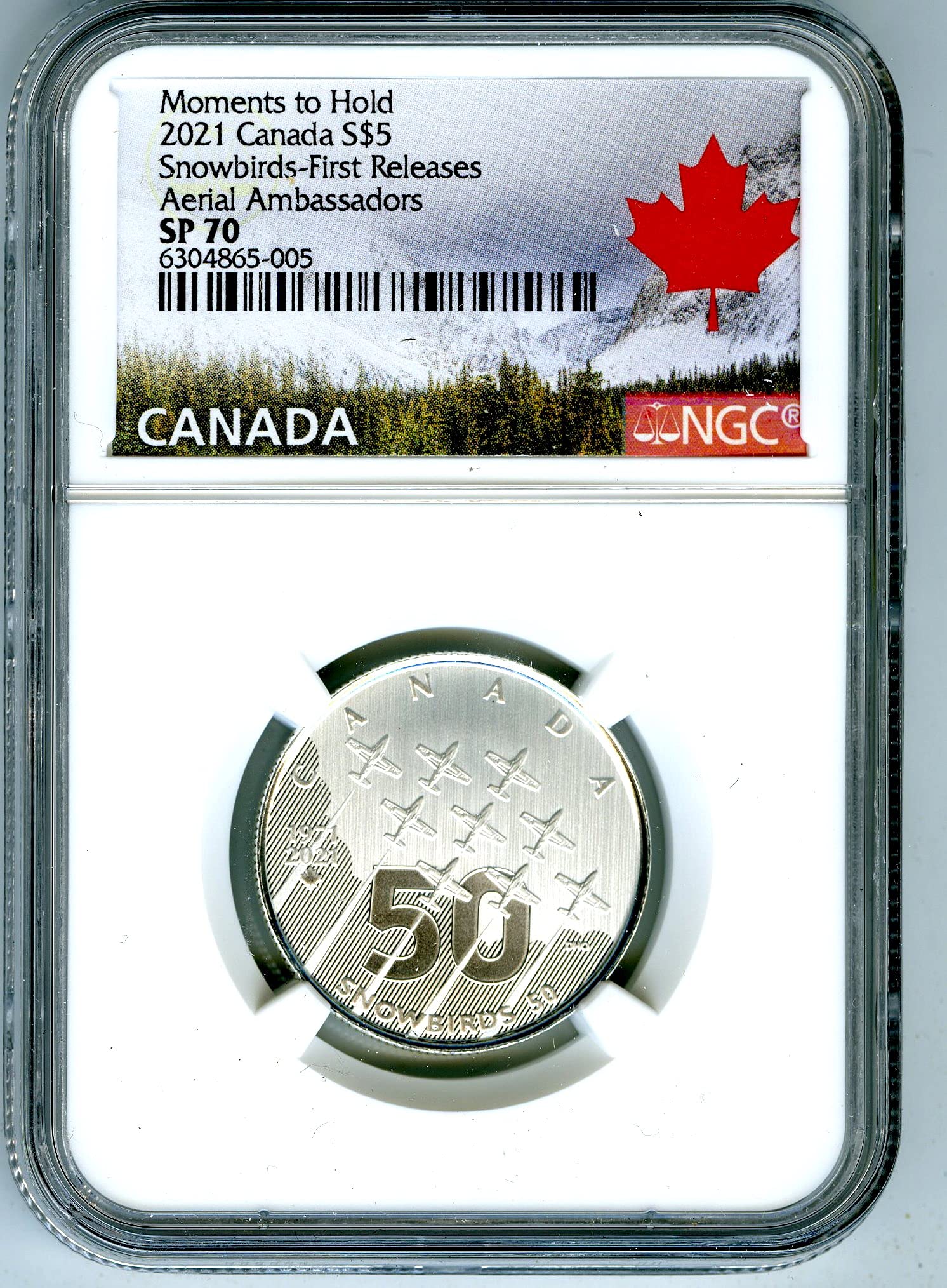 Buy 2021 CA Royal Canadian Mint Snowbirds 50 Aerial Ambassadors FIRST