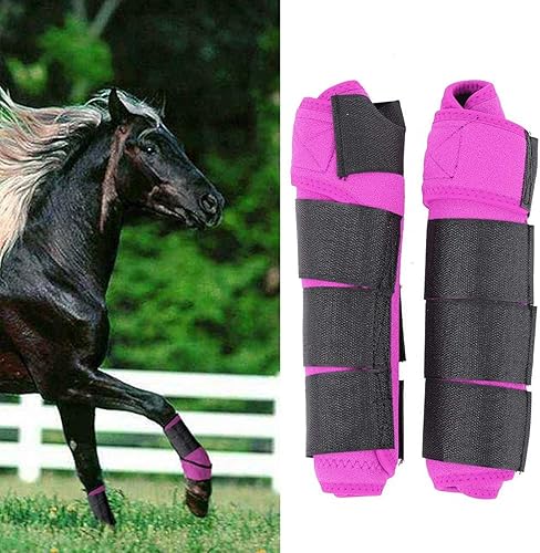 Miniatura 3 de OUKENS 1 par de férula de caballo ajustable para protección de patas, protección de piernas, equipo ecuestre