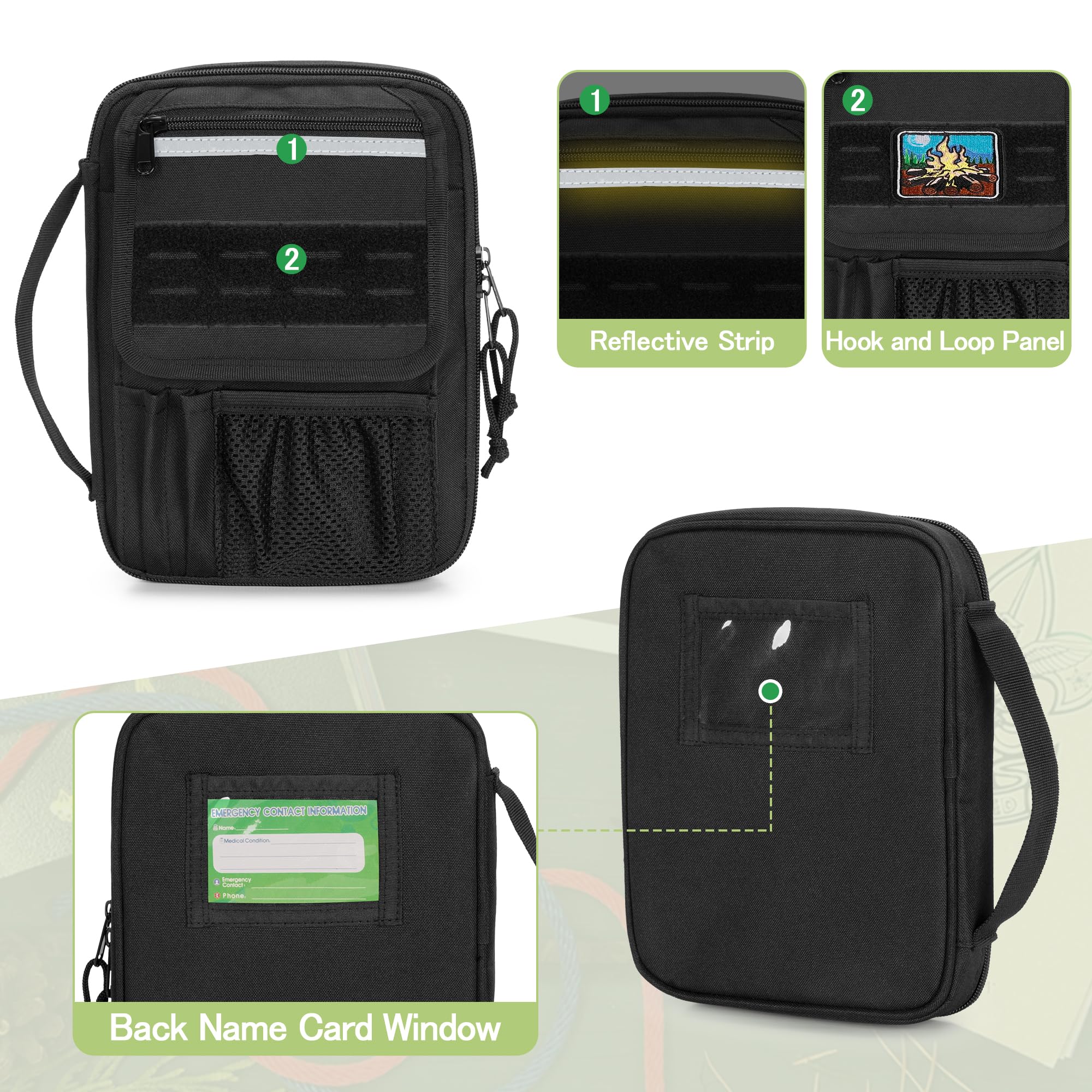 Damero Journal Supplies Storage Case Compatible with Notebooks 22.86 x 16.51 CM, Travel Organizer Holder for A5 Notebooks - Image 4