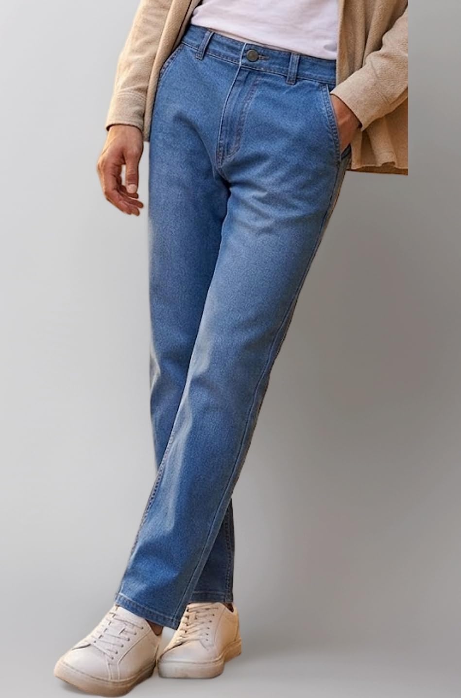 Men Mid Rise Slim Fit Washed Jeans Stretchable