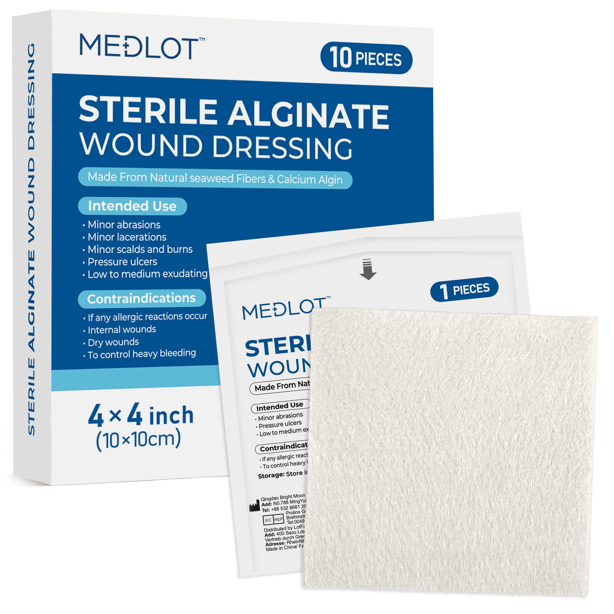 LotFancy Calcium Alginate Wound Dressing
