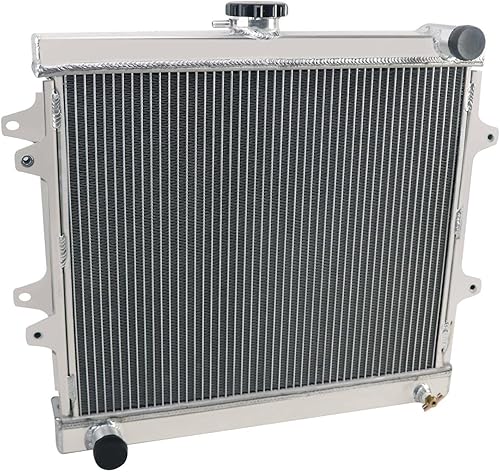 Radiador de aluminio CC945 para 1984-1995 Toyota 4Runner Pickup 2.4L 4-Cyl, 3 filas, aluminio completo, instalación desplegable