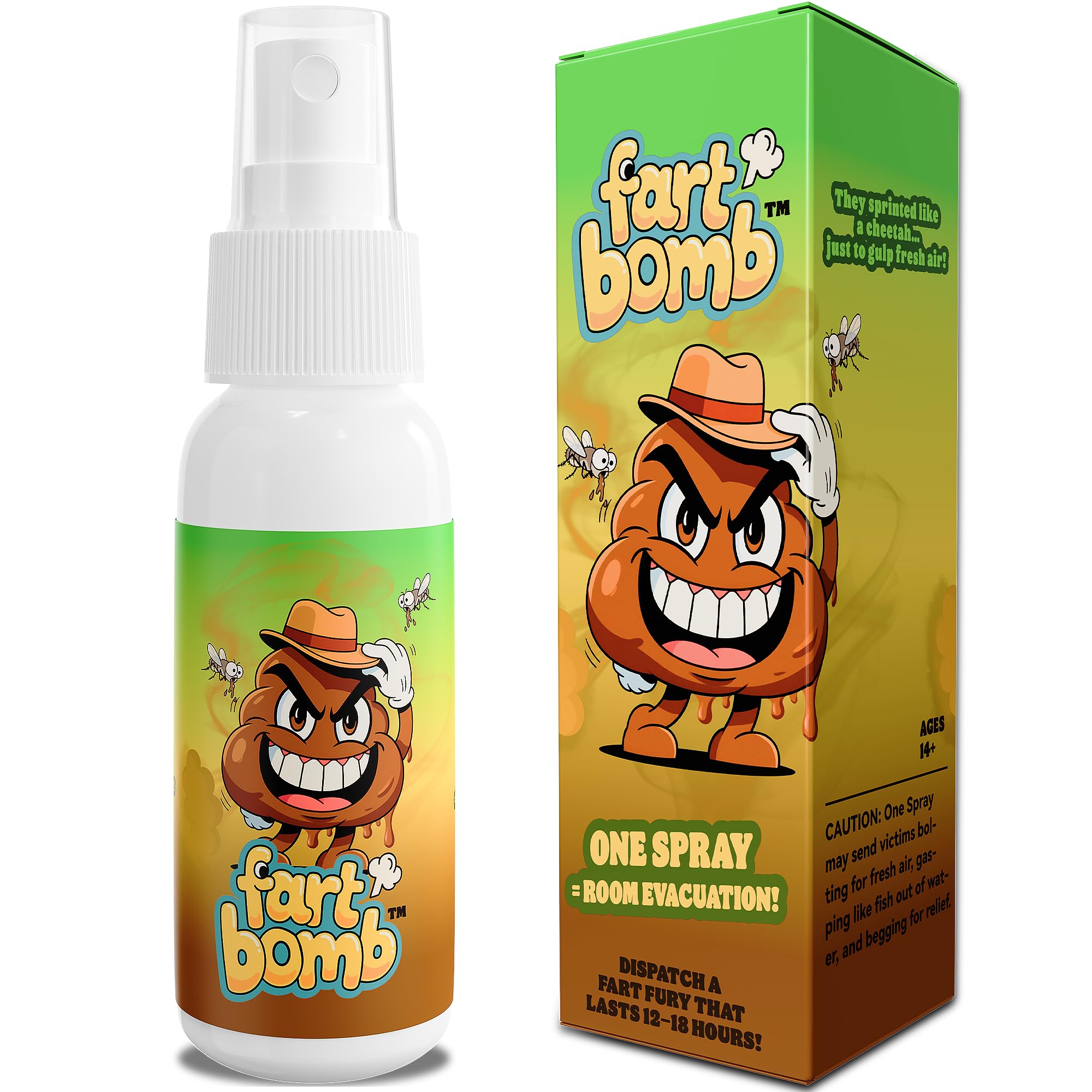 Fart Spray Extra Strong - Fart Bomb 50ml - Liquid Assfart Spray - Smells Like Really 'Bad' Gas - Stink Bomb - Non Toxic - Hilarious Gag Gifts & Pranks for Adults or Kids