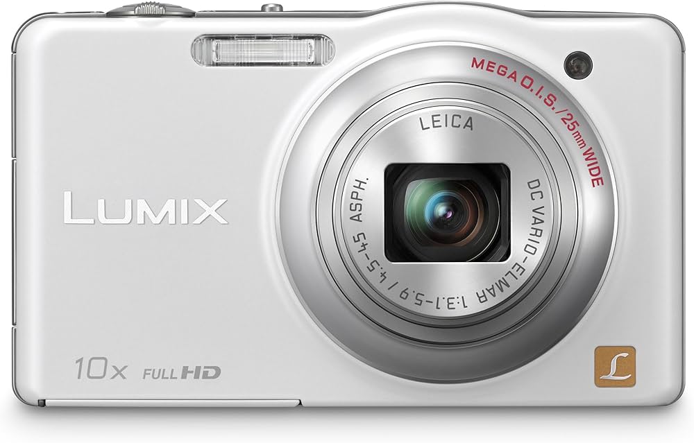 美品 Panasonic LUMIX DMC-SZ7 デジタルカメラ ホワイト Panasonic DMC-SZ7EB-W Digital Camera - White (10x Super Zoom with