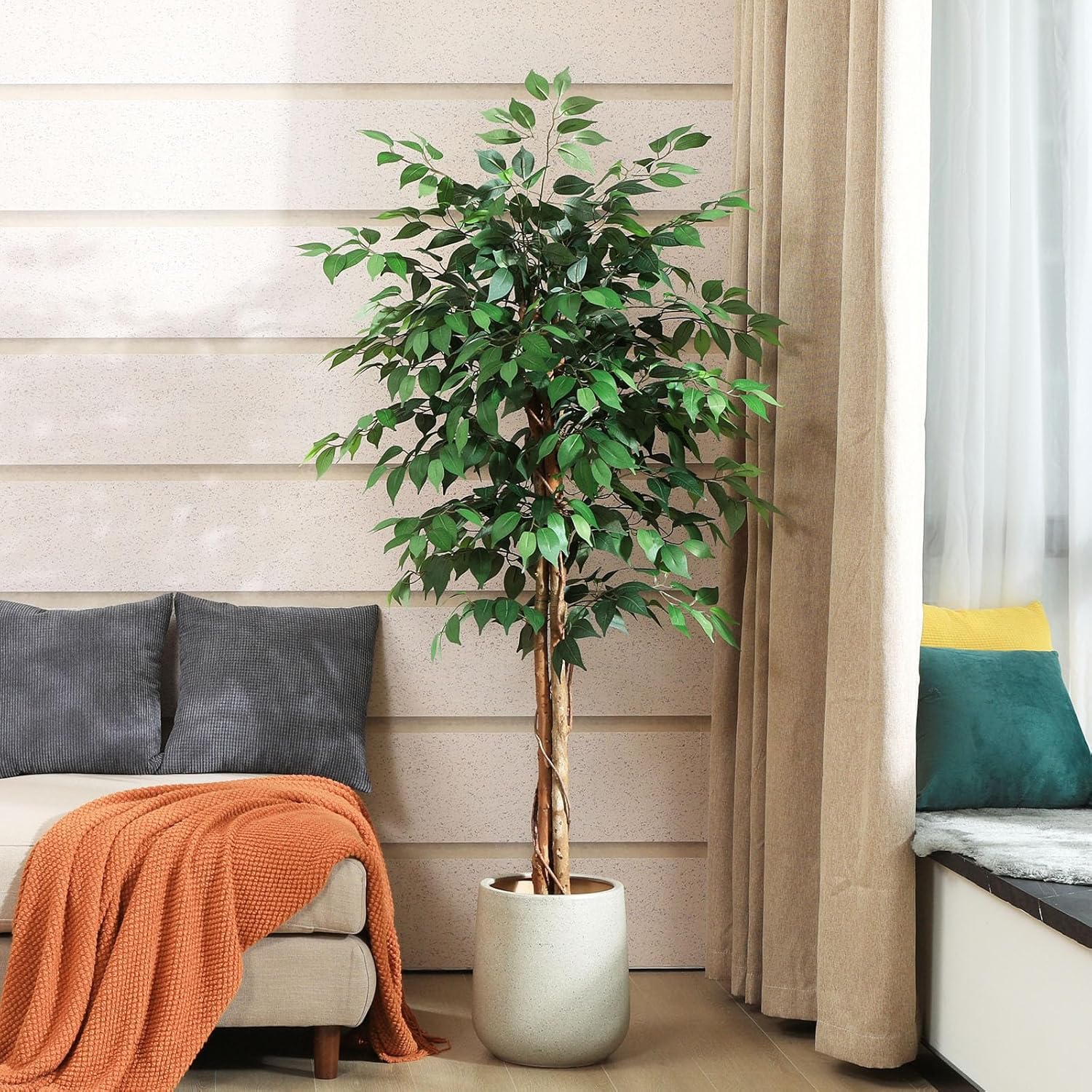 Pink Bougainvillea Tree - 5ft Artificial Flower Plant -15 Pink Bougainvillea Tree - 5ft Artificial Flower Plant -15