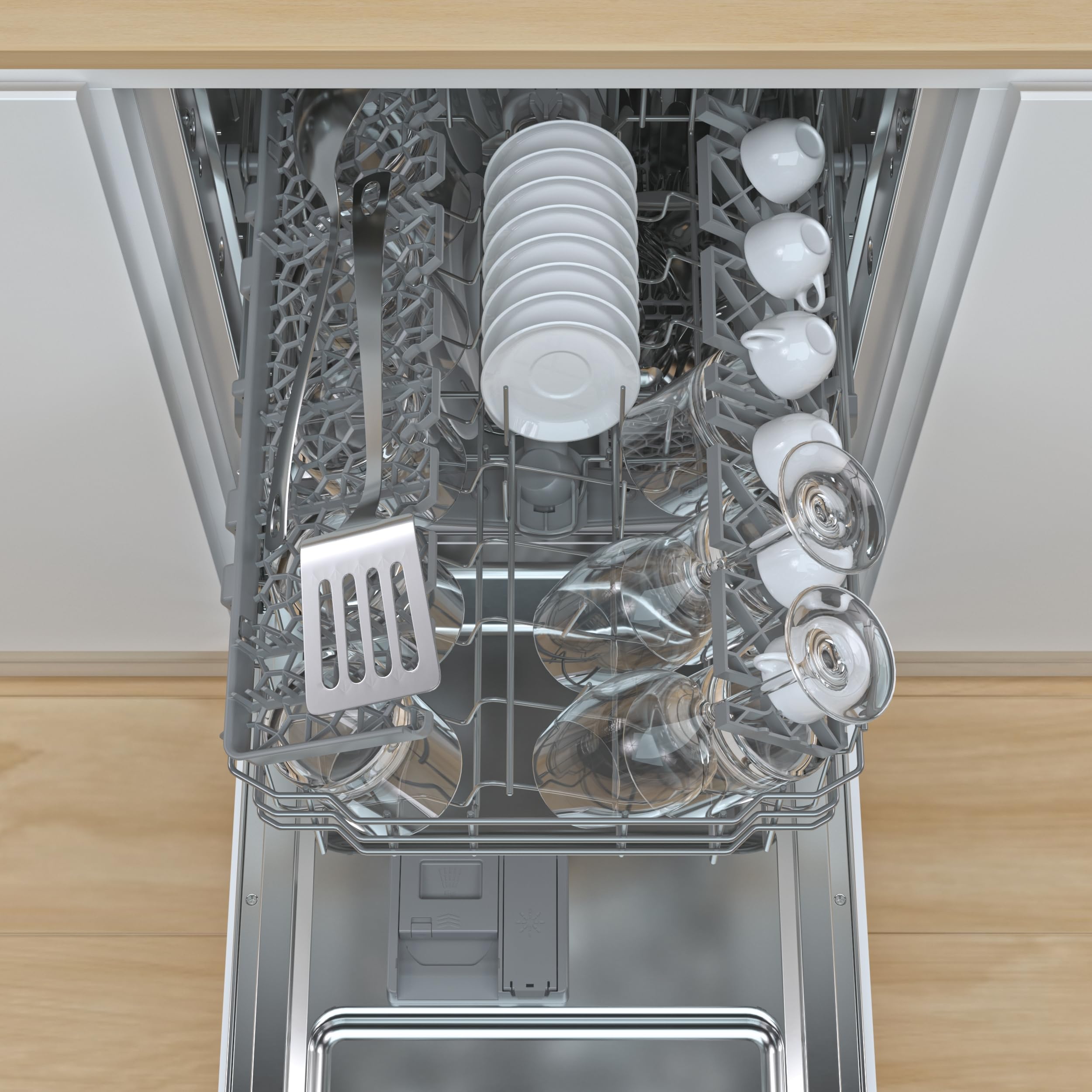 Candy Brava CDIH 2T1047 Lave-vaisselle Slim encastrable 10 couverts 8 programmes 44,8 x 55,5 x 81,6 cm argenté