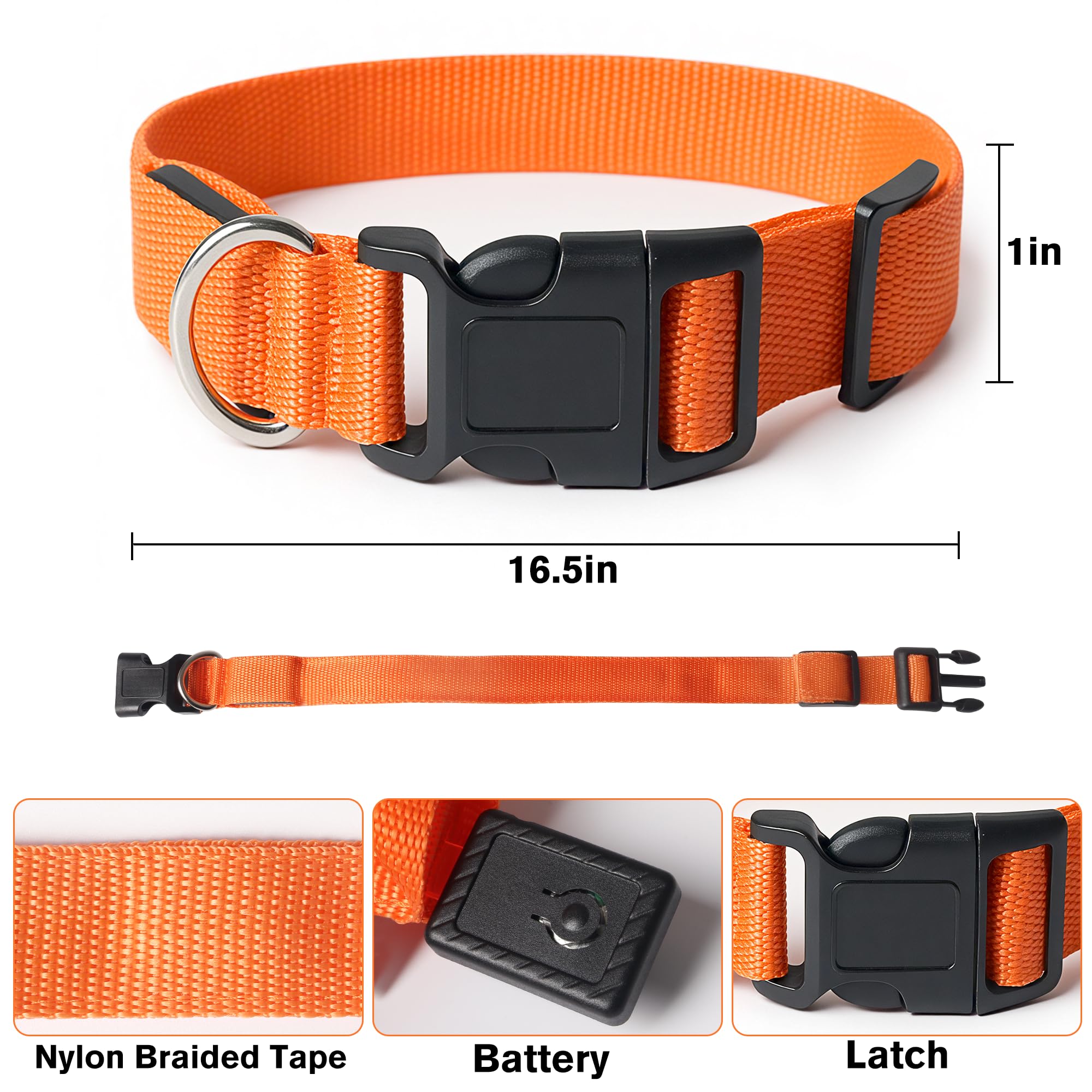 Ensemble collier lumineux pour chien et frisbee – 3 modes de couleur réglable + frisbee phosphorescent, jouet de dressage réutilisable pour chiens de petite, moyenne et grande taille