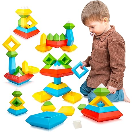 BELLOCHIDDO Montessori Building Blocks: Unlocking Endless Learning Adventures for Young Minds