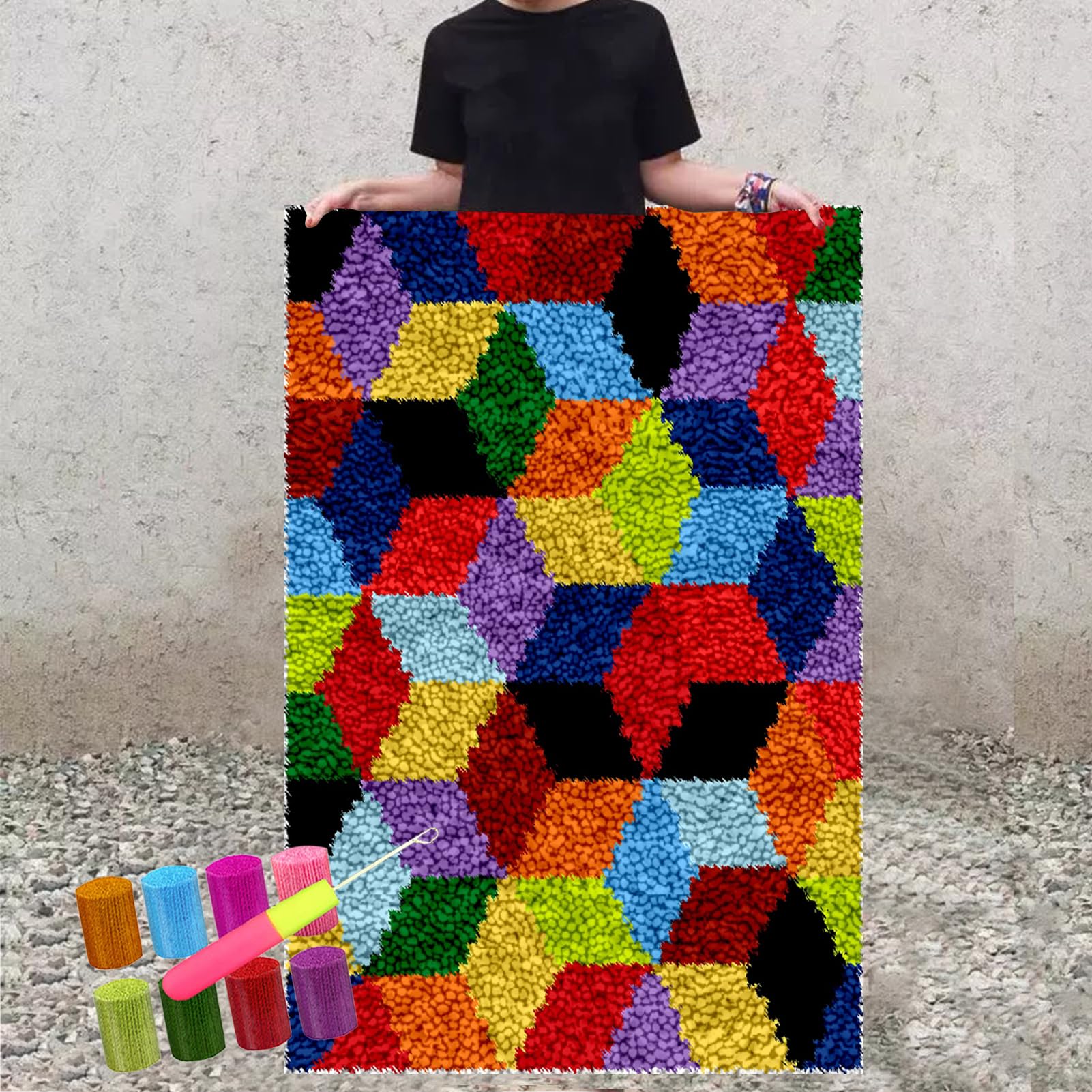 140 x 180 cm zestawy dywanów z haczykiem zatrzaskowym, zestaw do produkcji dywaników, zestawy do haftu krzyżykowego, zestaw do robienia gobelinów, zestaw 3D z haczykiem do haftu ręcznego wykonania