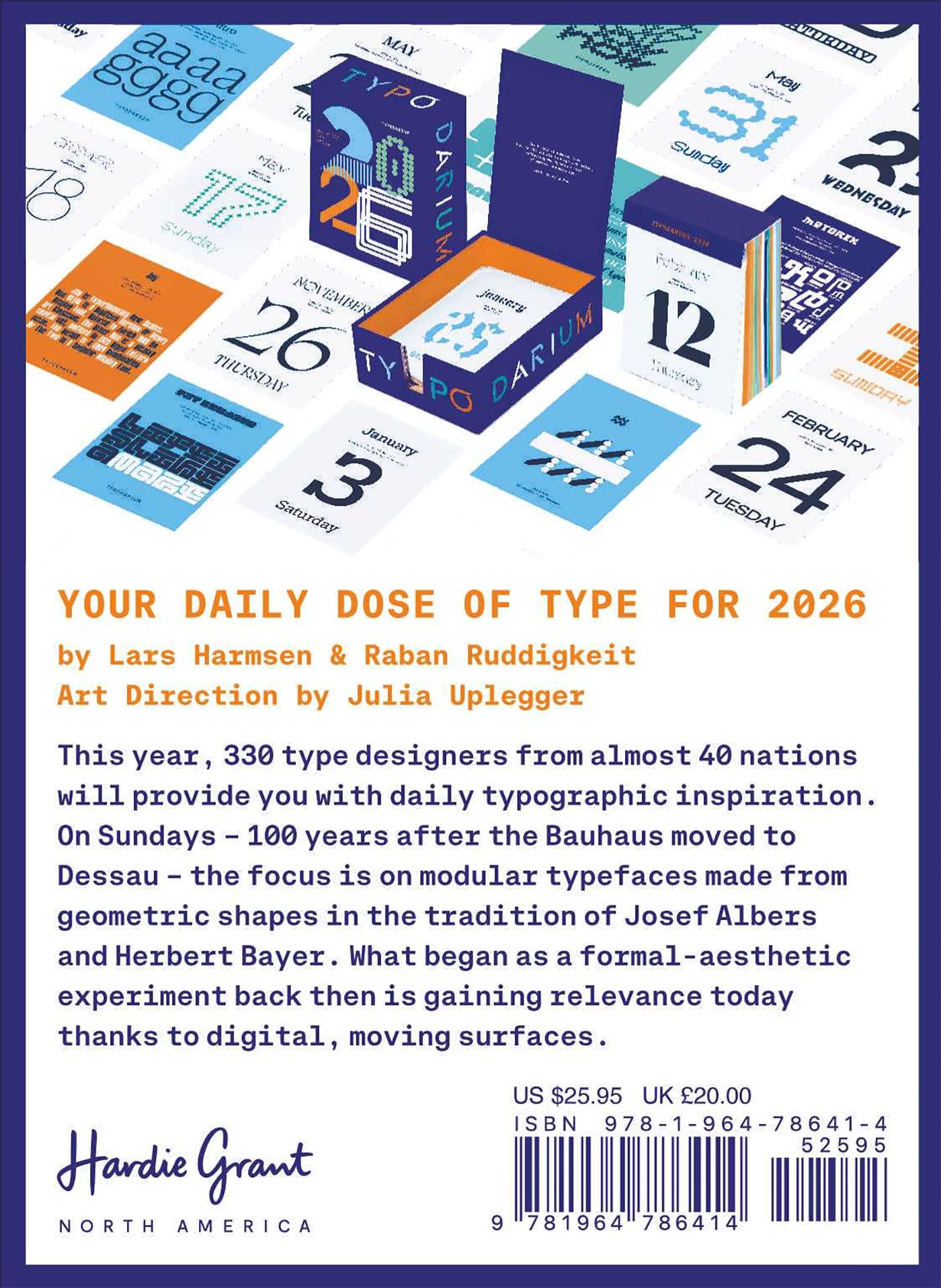 Typodarium 2026: A 365 Day Type Calendar with a Fresh Font for Every Day