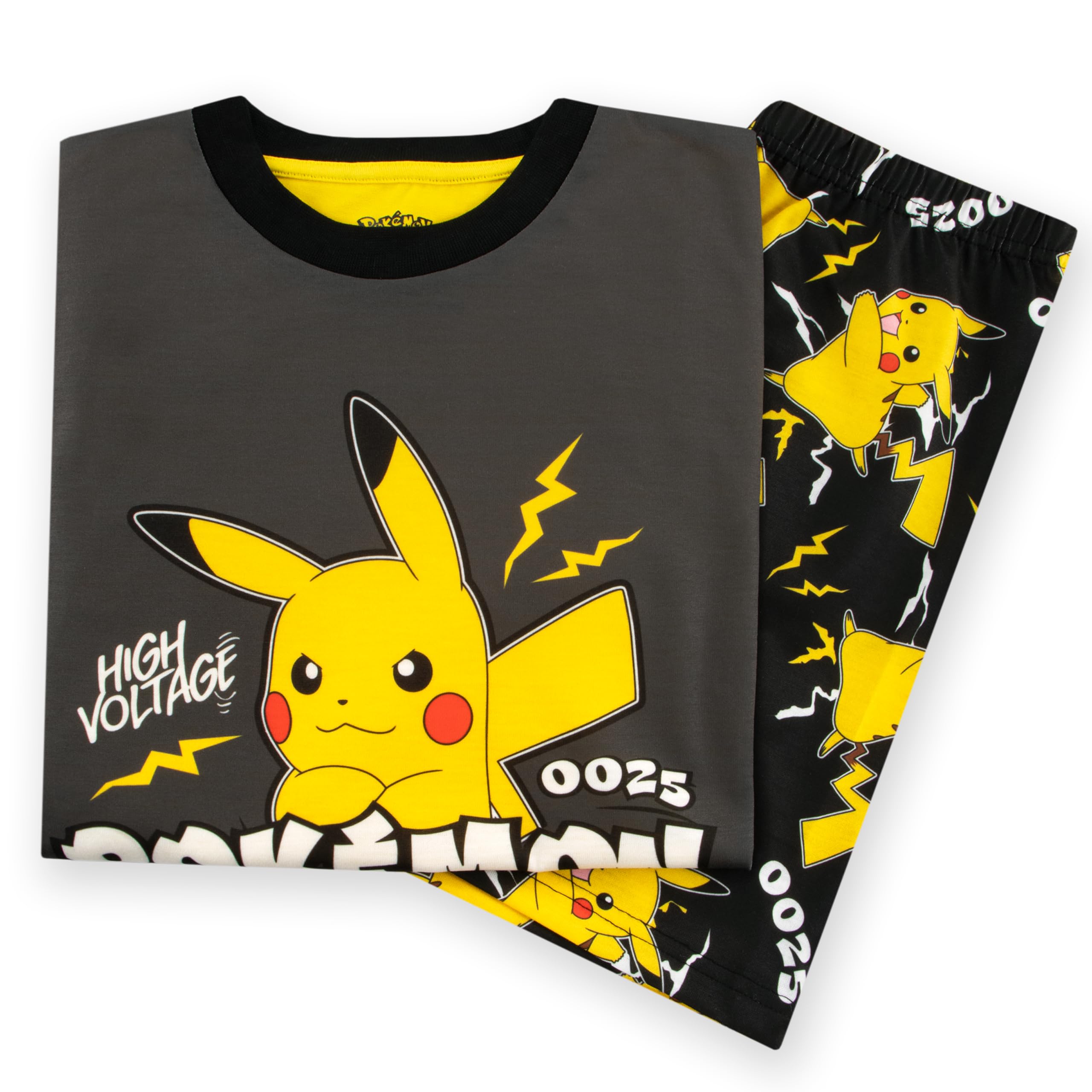 Pokémon Pyjama | Pyjama Garçon Pikachu | PJs pour Enfants | Ensemble PJ Garçon à Manches Courtes