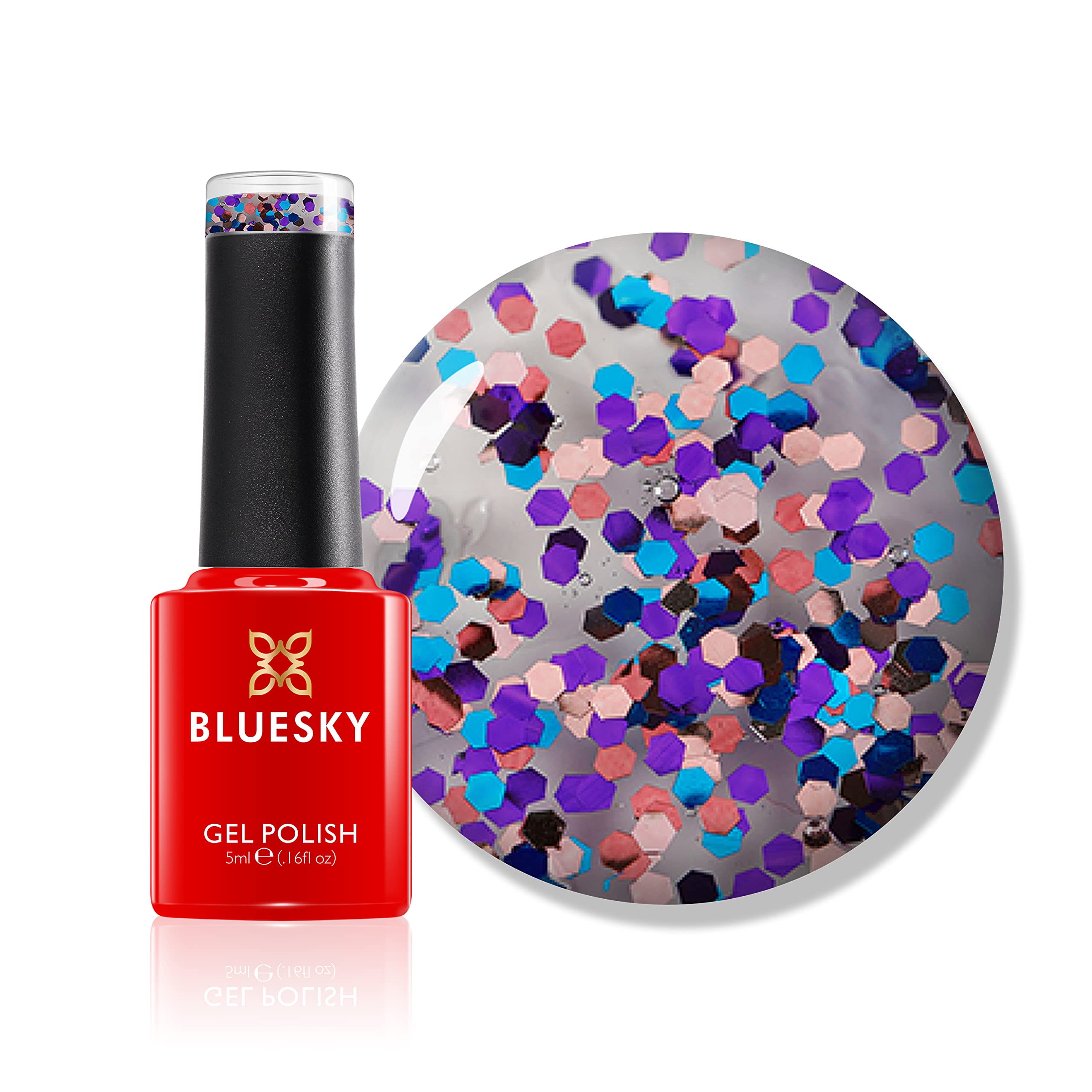 Bluesky Gel Nail Polish, Ibiza, Mini, SUM1916, Multicolour, Long Lasting, Chip Resistant, 5ml (Requires Drying Under UV LED Lamp)