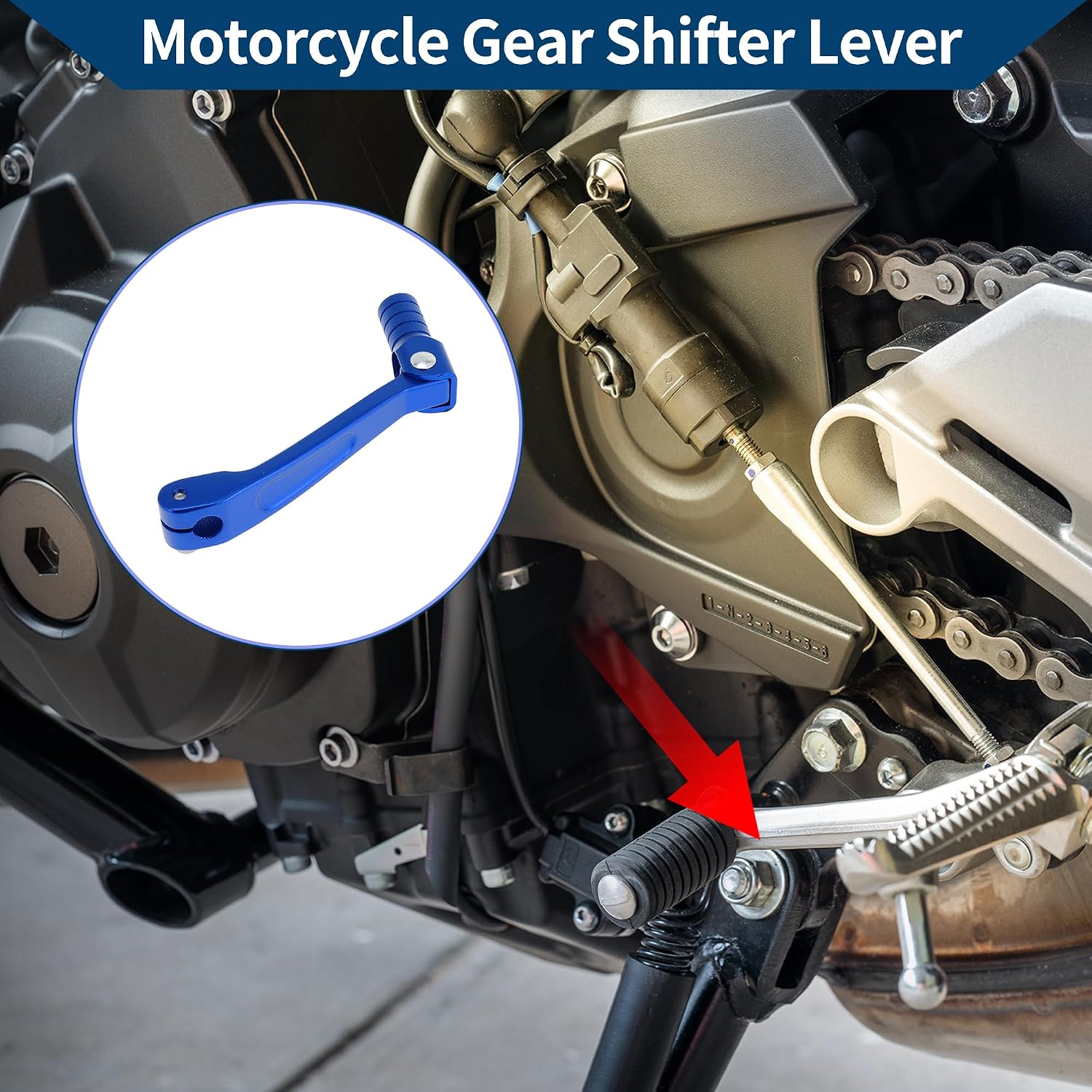 Folding Motorcycle Gear Shifter Lever for Honda CRF150F 2003-2017 Aluminum Alloy Pedal Shift Lever Arm Blue