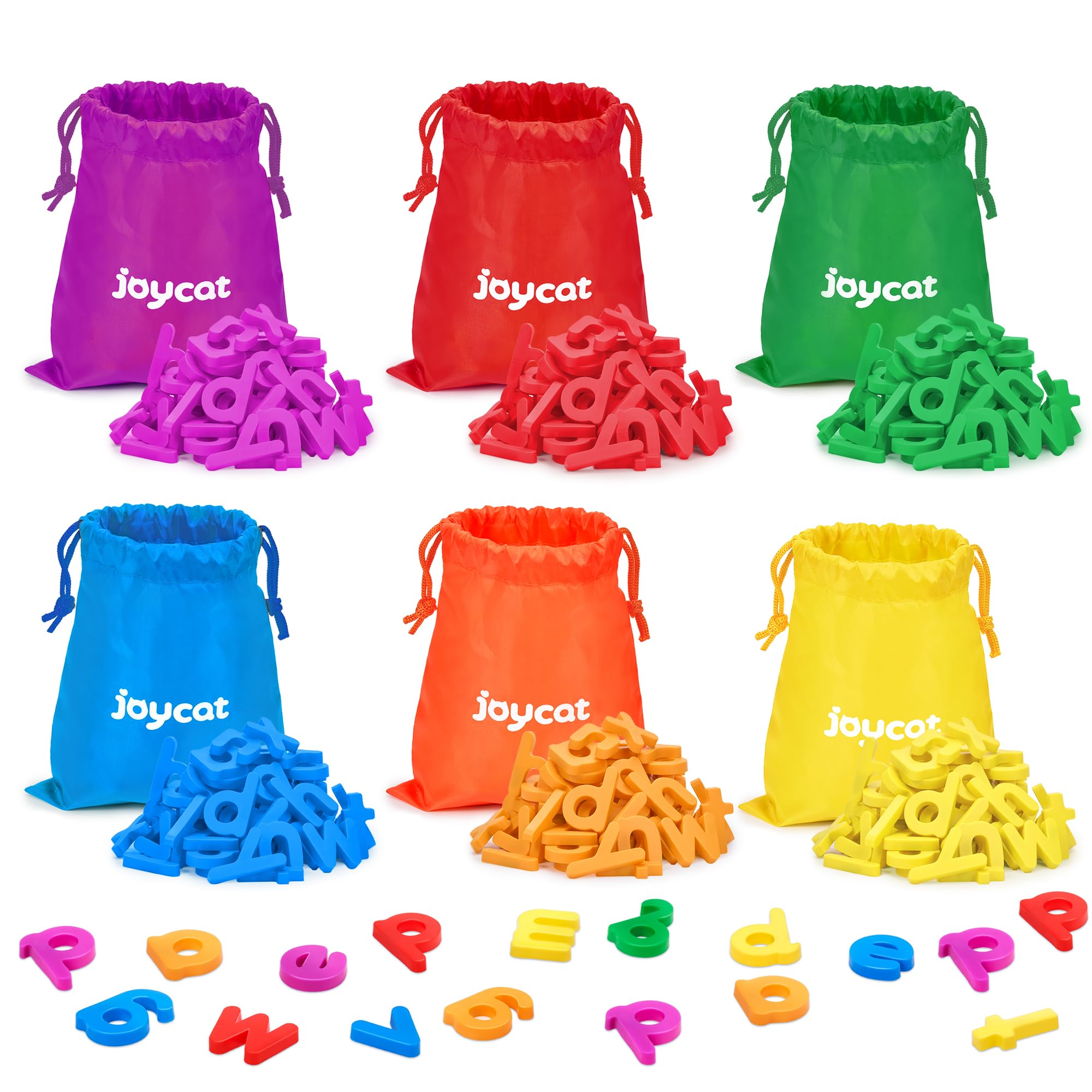 JoyCat Magnetic Letters, 312 Pieces Lowercase Alphabet Fridge Magnets, ABC Magnets for Toddlers Kids, Educational Learning Plastic Letters Set for Kindergarten Classroom