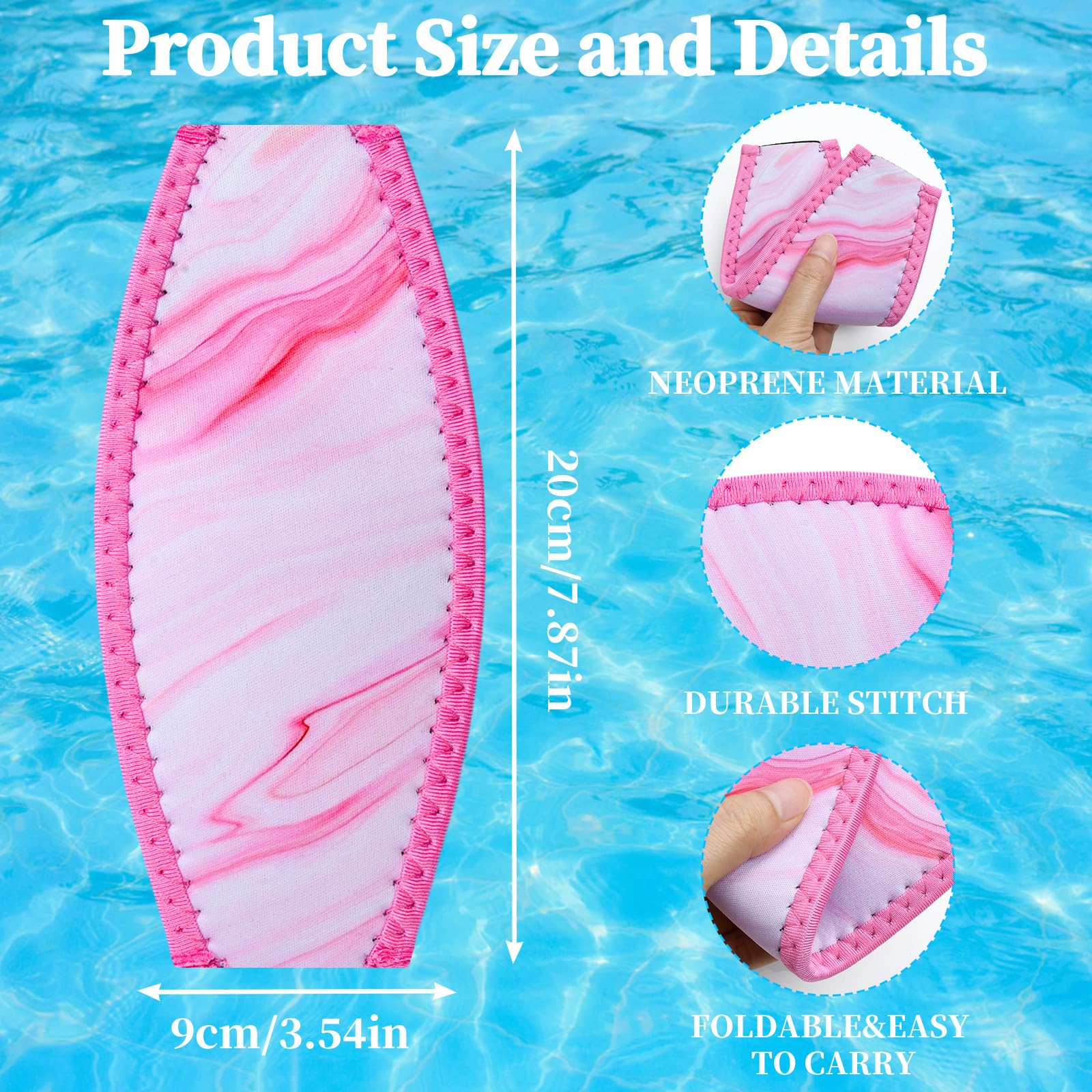 Cinturino per Maschera da Immersione, 3PCS Neoprene Cinghia, Cinturino Subacqueo Unisex, per Sport Acquatici