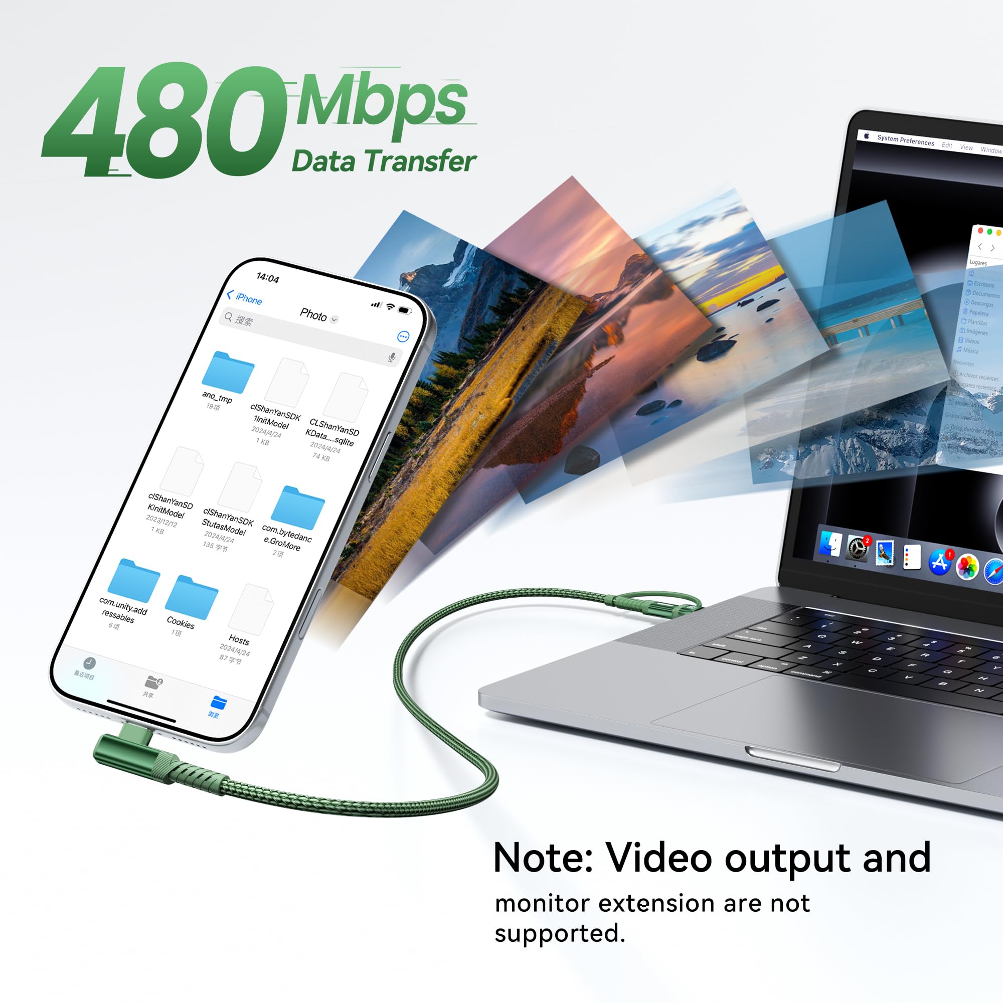 toocki Cavo da USB C a USB C da 240 W, 3,1 m, confezione da 2, cavo di ricarica 2 in 1 da USB A/C a tipo C, ad angolo retto PD 3.1, ricarica rapida per iPhone 17, 16, 15 Pro Max, MacBook Pro, iPad