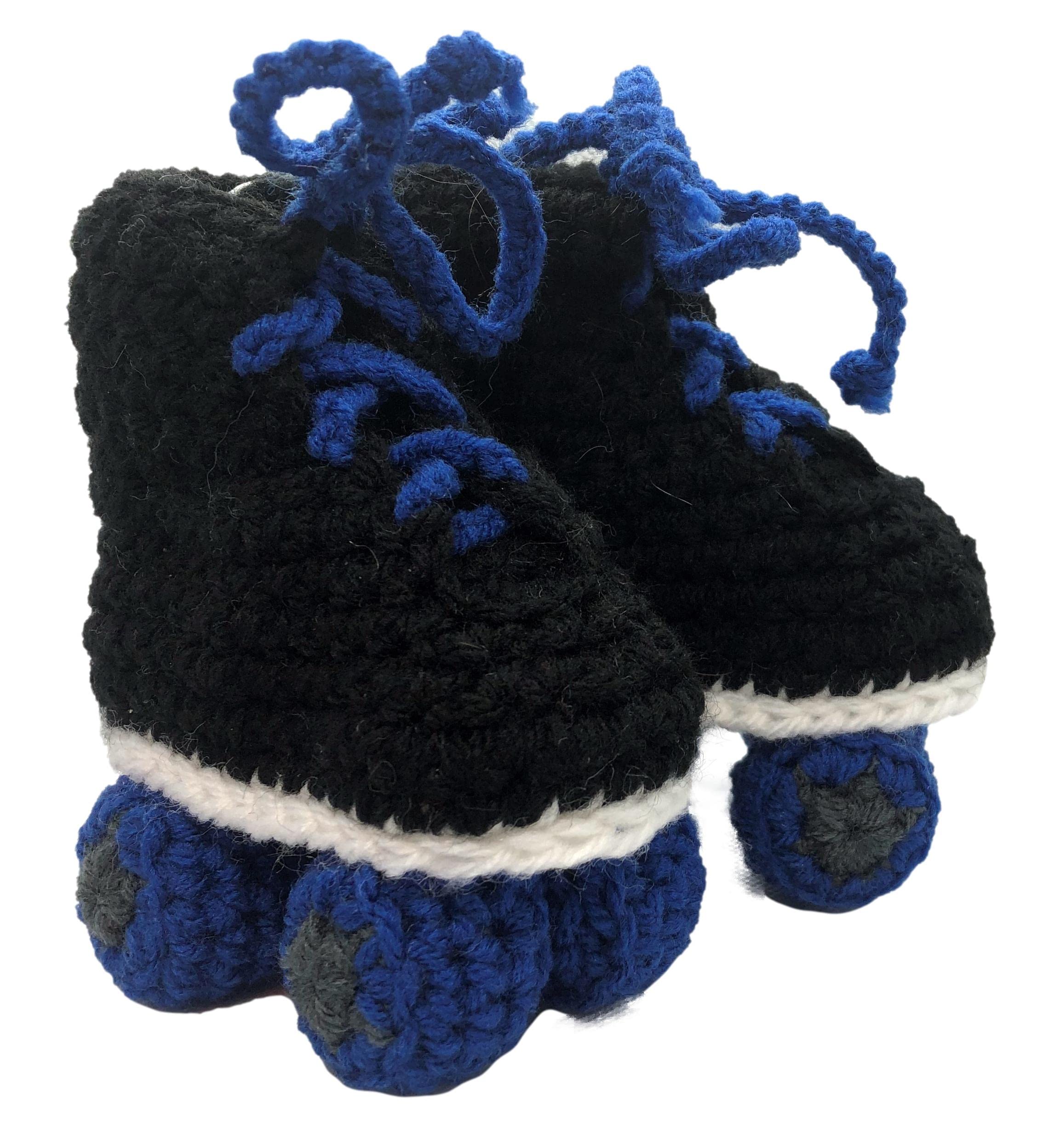 Blue Racing Style Roller Skate baby booties