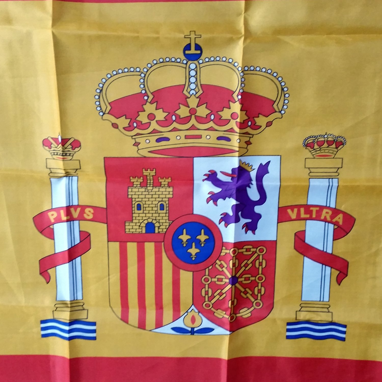 Bandiera Spagna Senza Stemma Bandiera R Spagnola Esistente Alle Intemperie Doppie Cuciture E Sigillatura Speciale Bandiera Spagnola Doppio Orlo E Colori Brillanti Tessuto Buono Da Esterno