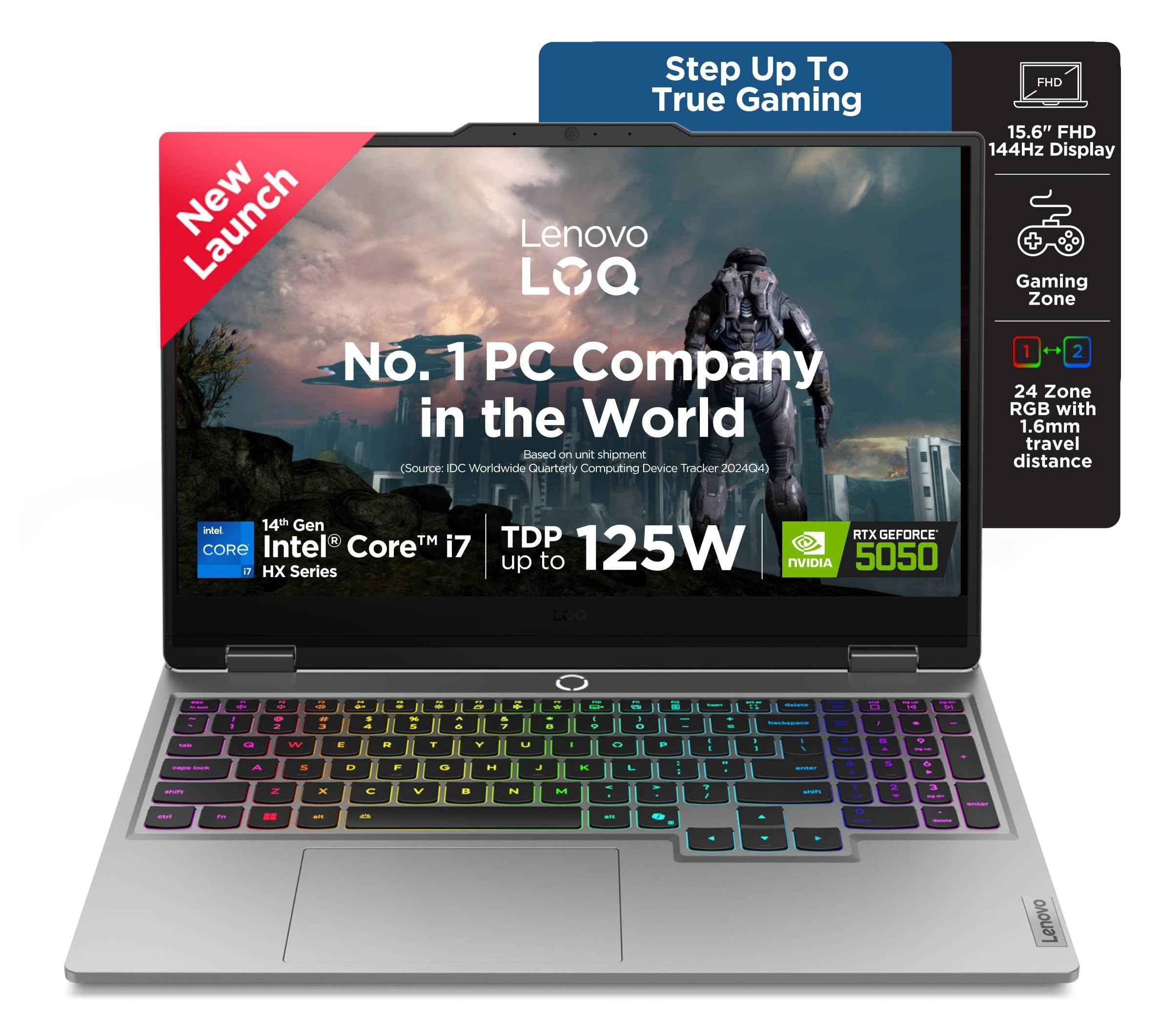 Lenovo LOQ 2025 Intel Core i7-14700HX| NVIDIA RTX 5050 8GB (16GB RAM/1TB SSD/144Hz Refresh Rate/440 AI TOPS/15.6" (39.6cm)/Windows 11/Office 2024/3 Mon.Game Pass/Grey/2.4Kg), 83JE00P6IN-image-34