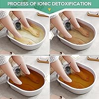 Vista 4 de Ionic Foot Bath Detox Machine, Foot Detox Mahcine SPA for 2 Users with MP3 Music Player, Including 2 Earphones, 2 Wrist Straps, 2 Arrays, 5 Foot