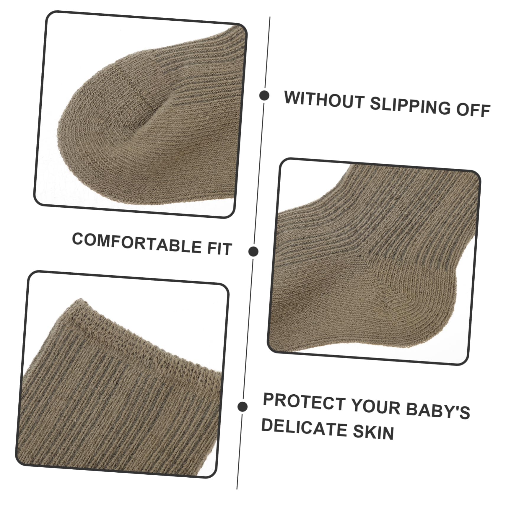 BESPORTBLE Baby Socks for Winter 3 Pairs Toddler Crew Socks Newborn to Toddler Soft Comfort for Girls Boys