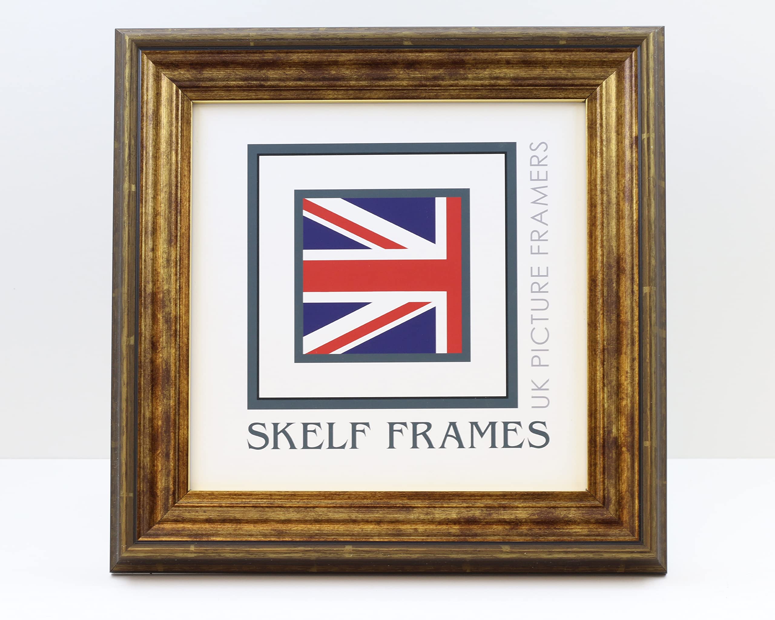 Skelf Frames Gold Antique Picture Photo Frame With Glass (11 X 11 Inches)