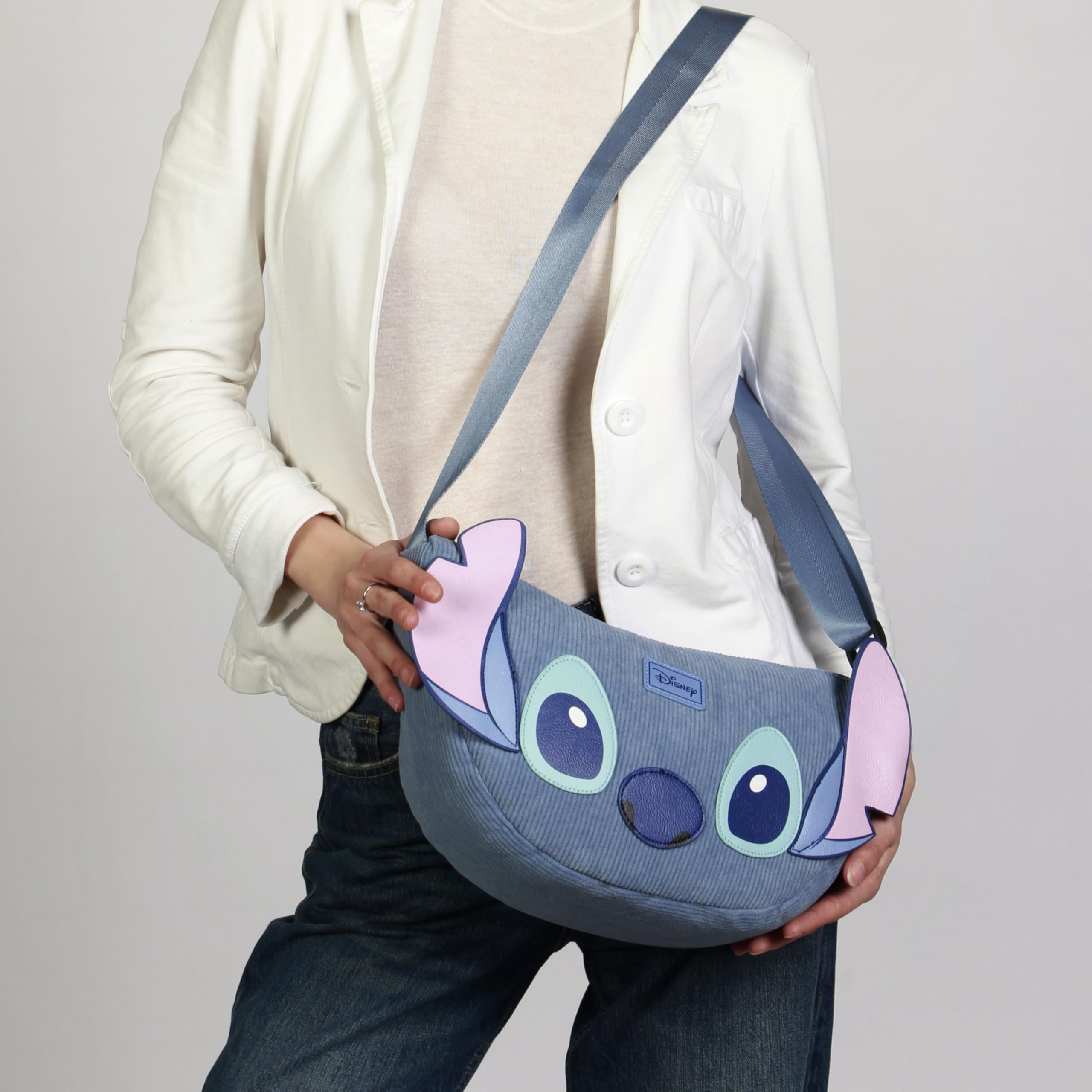 Disney Lilo et Stitch Sight-Sac à Bandoulière Oval Roy, Bleu, 34 x 20 cm