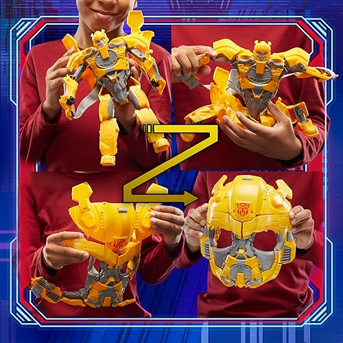 Miniatura 11 de Transformers One 2 en 1 Bumblebee B-127 - Figura de acción de robot de 9.8 pulgadas, se convierte en máscara, juguetes interactivos para niños y