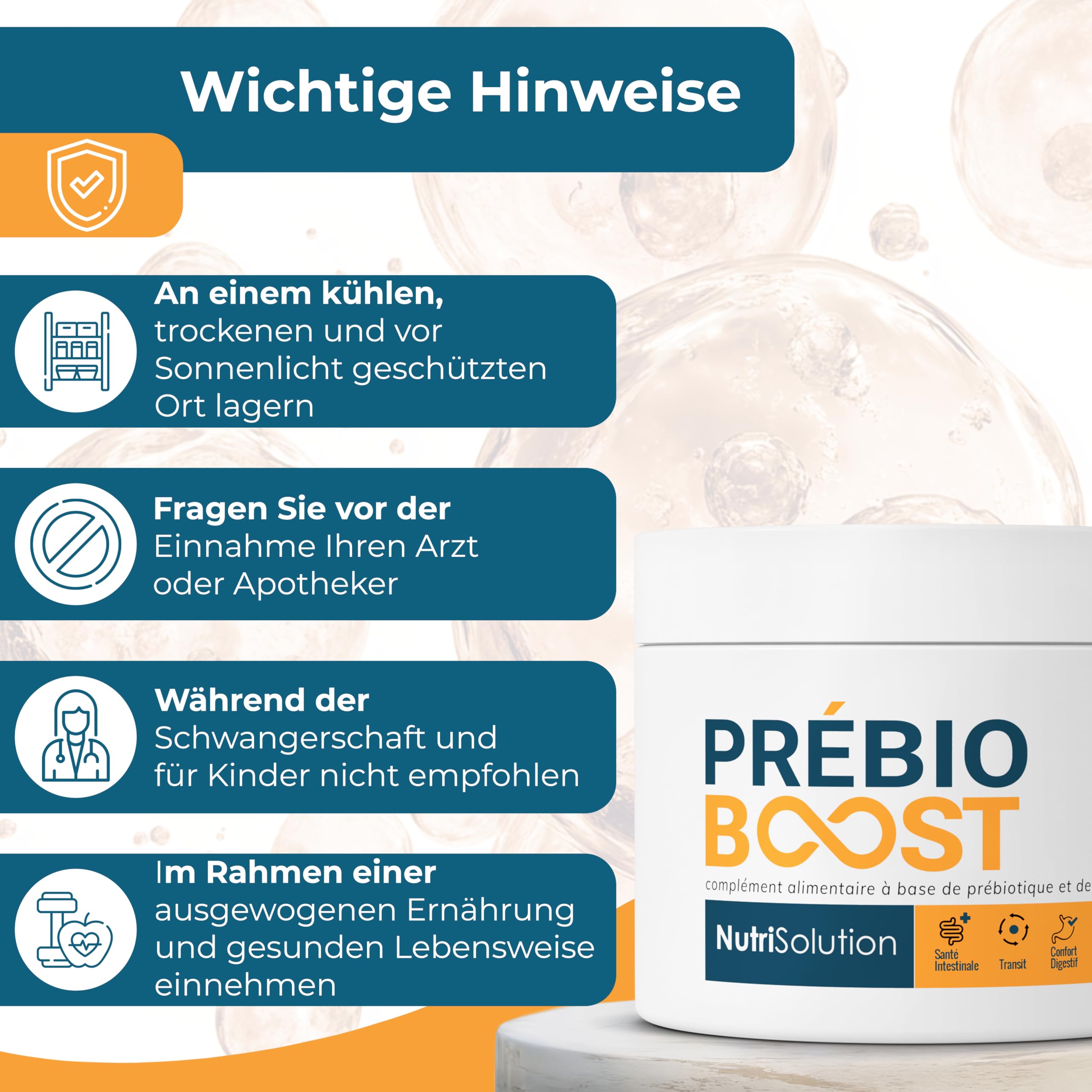 PrébioBoost: Natürliches Präbiotikum für Senioren – unterstützt die Verdauung, regelmäßiger Stuhlgang & Wohlbefinden des Darms – mit Baobab, Akazie und Leinsamen – 30-Tage-Kur (1)