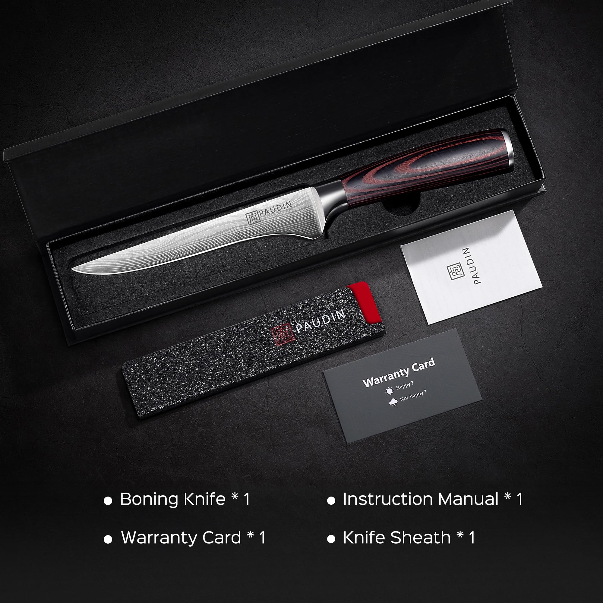 PAUDIN Boning Knife - Super Sharp & Durable -9 PAUDIN Boning Knife - Super Sharp & Durable -9