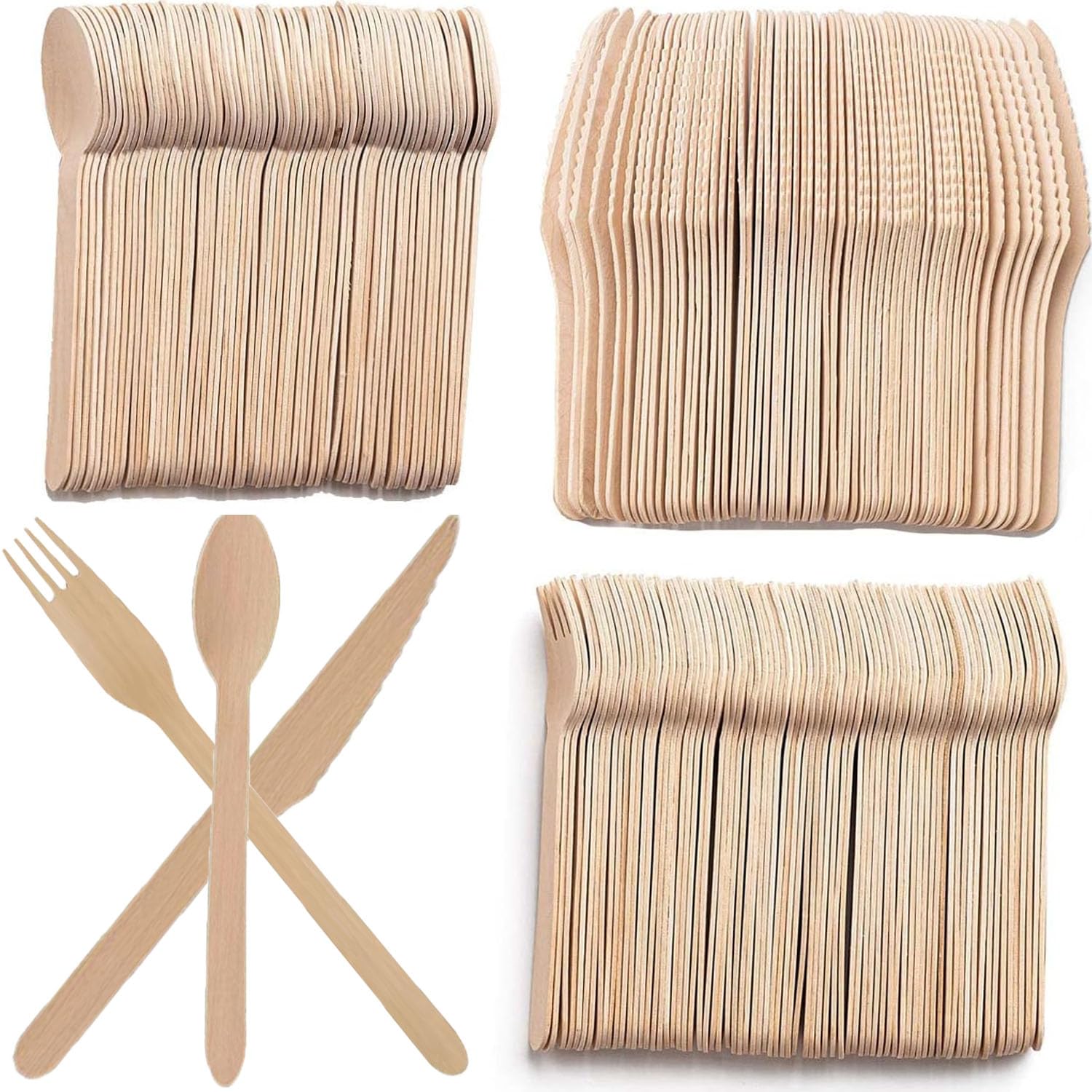 Posate in legno. Posate monouso. Posate biodegradabili e compostabili