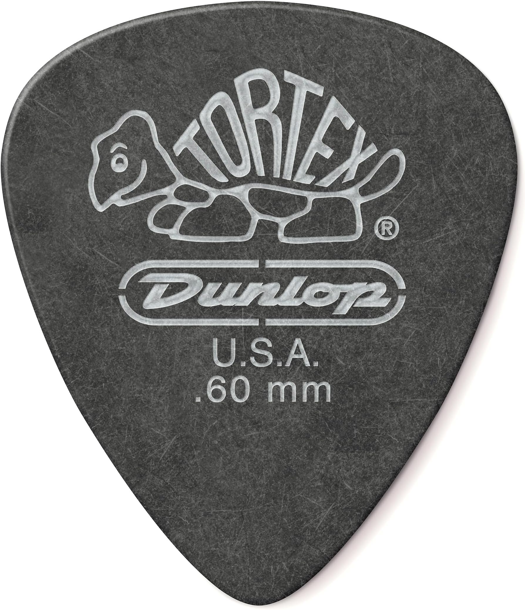 488P.60 Tortex Standard Player Pack - Pitch Black (Pack of 12)