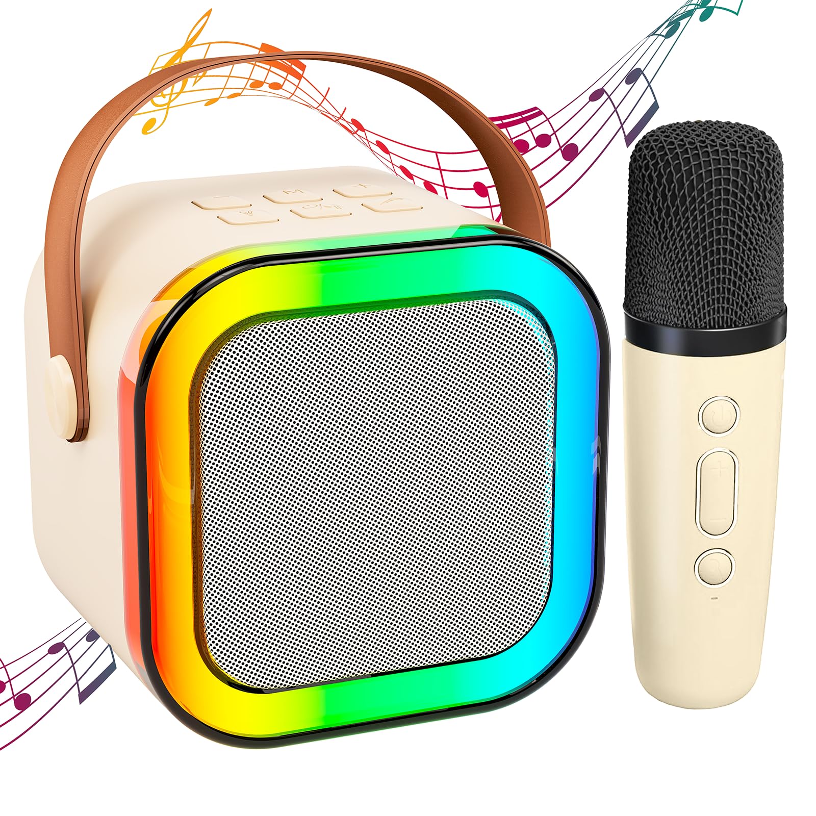Kinder Karaoke Maschine mit Karaoke mikrofon Kinder: Wowstar Kinder Karaoke mit Mikrofon - Mini Karaoke Maschine - Tragbare Karaoke Set Box - GeburtstagsGeschenk für Mädchen, Jungen - Kinder Spielzeug