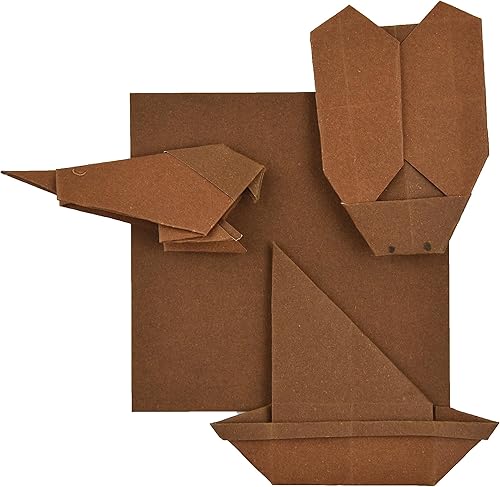 Miniatura 98 de Papel de origami naranja Origami de 6 x 6 pulgadas, 100 hojas de papel cuadrado de doble cara, papel de color, papel de color, cartulina ligera