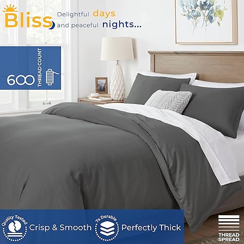 Miniatura 2 de THREAD SPREAD Hotel Collection - Juego de sábanas de 600 hilos de algodón egipcio, satinado, 4 piezas