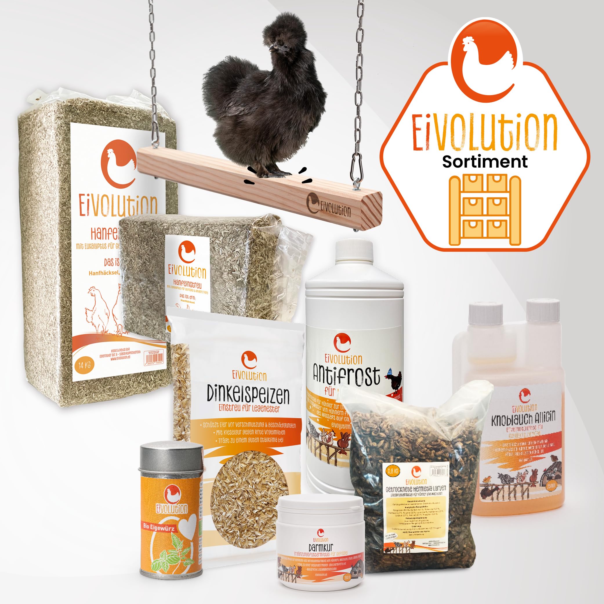 Bio-Hühnerfutter Pellets mit Oregano-Kräutermix 14 kg - Alleinfutter für Legehennen & Geflügel - Reich an Vitalstoffen - Kontrolliert ökologisch