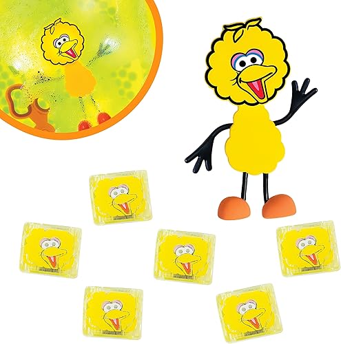 Miniatura 1 de Glo Pals x Plaza Sésamo Big Bird juguete de baño activado por agua con 6 cubos reutilizables iluminados para juegos sensoriales