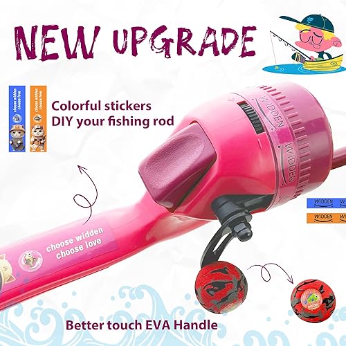 Miniatura 7 de Caña de pescar para niños, caña de pescar telescópica, caña de pescar plegable para niños y carrete con caja de aparejos, línea de pesca, flotador y