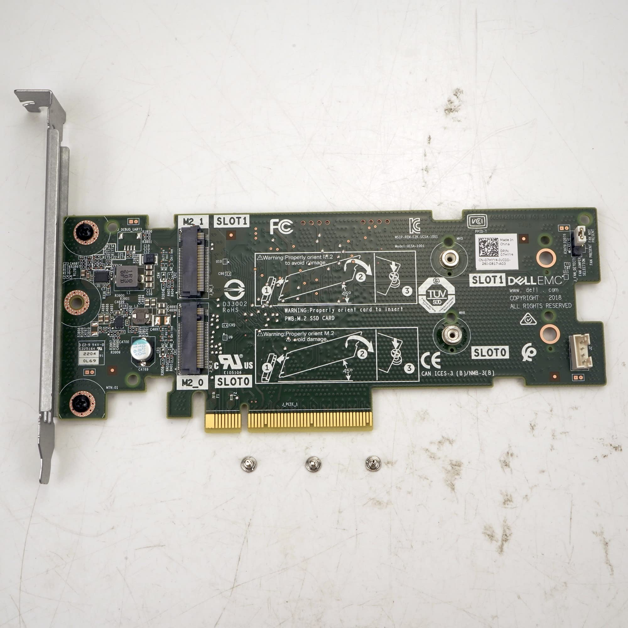 GoapongsPCIE X8 to M.2 BOSS Adapter Card Replacement for Dell PowerEdge R740 7HYY4 07HYY4 Boot Optimized Storage 22x80（ SSD Not Included）