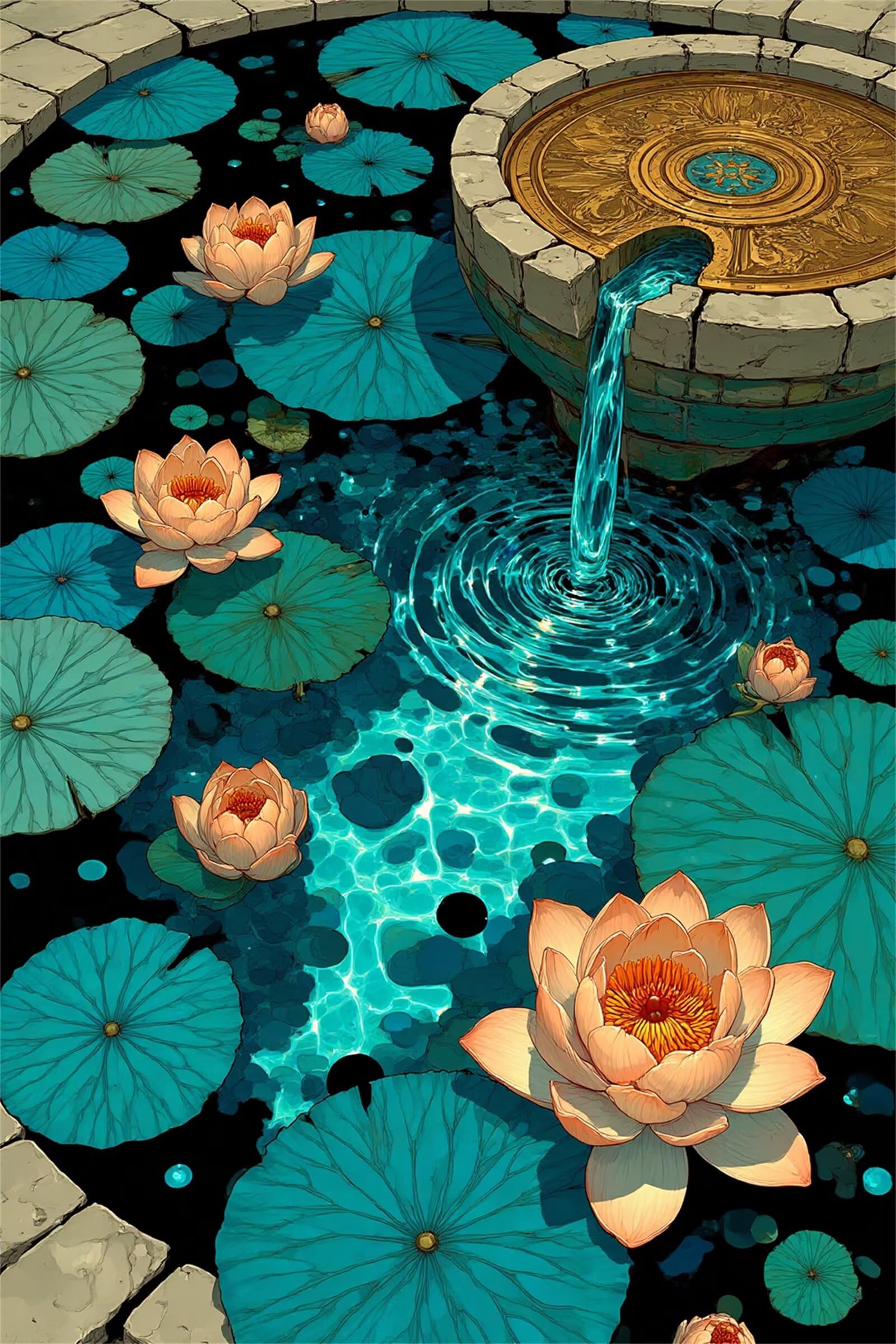 Puzzle 4000 pezzi Fogliame di loto per Adulti, 141x87cm Puzzle Adulti 4000 pezzi, Giochi Di Puzzle per Tutta La Famiglia, Un Regalo Festivo per Gli Amici in Una Bella Confezione