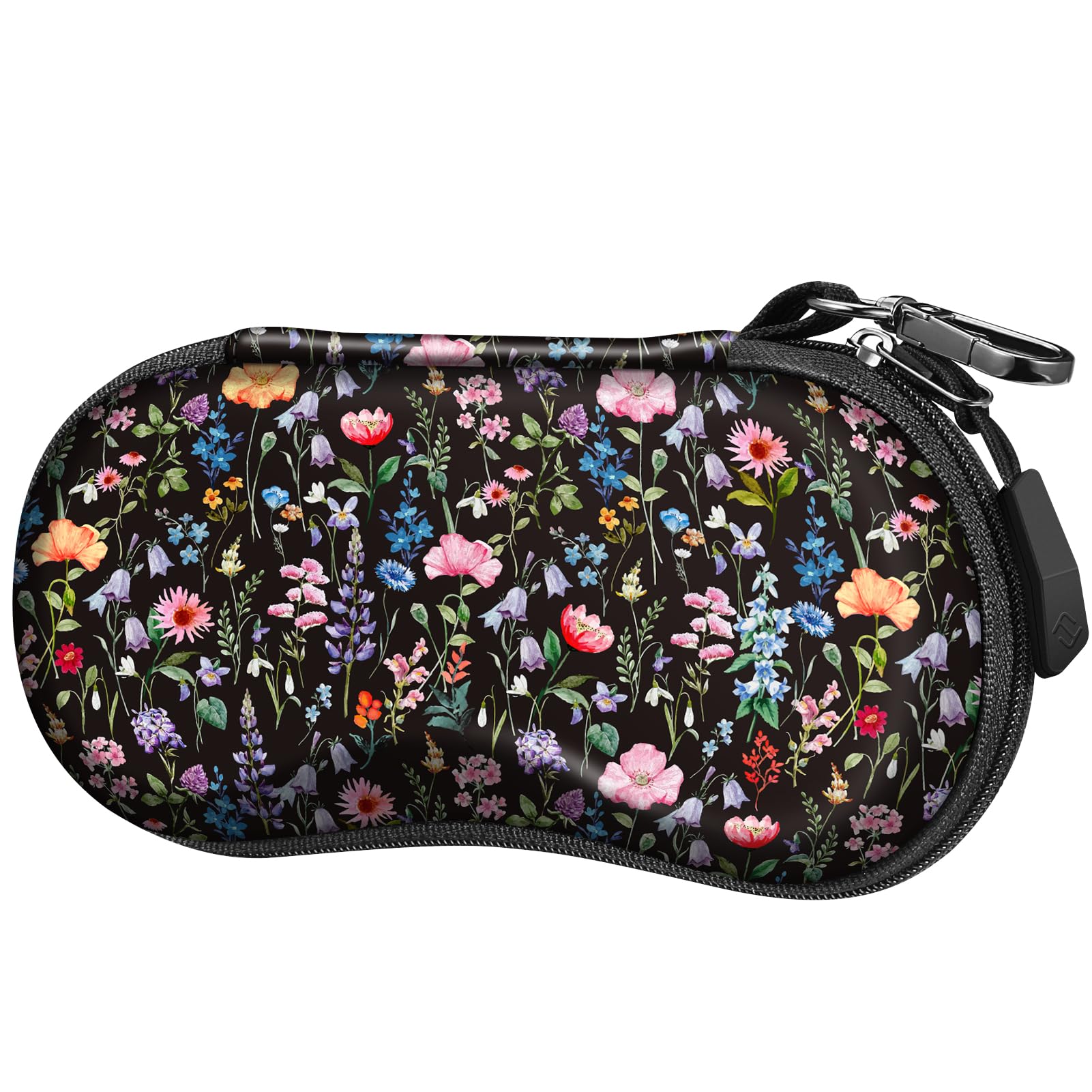 FINTIE Sunglasses Case for Men and Women - Hard Shell Shockproof Sport Glasses Case - Zipper Portable Spectacle Cases with Clip