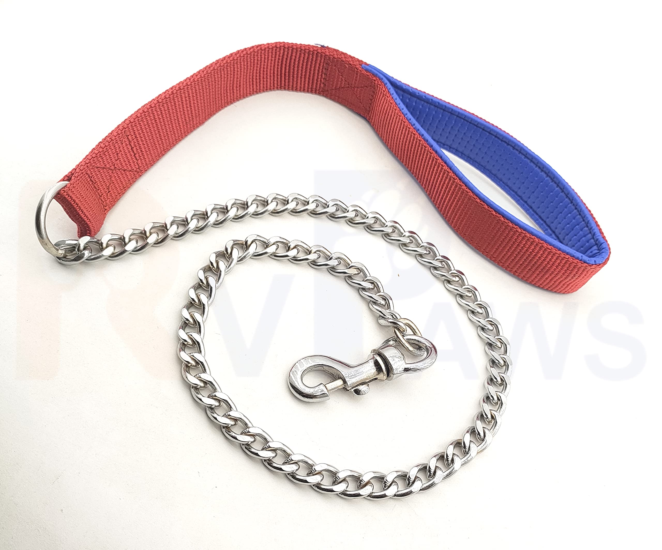 RvPaws Heavy Duty Dog Leash,Metal Dog Leash Dog Chain with Handle for Medium and Large Size Dogs Chain Grinder and Hook Brass (No. 8, Red) (B09R4QSWW1) Amazon Price History, Amazon Price Tracker