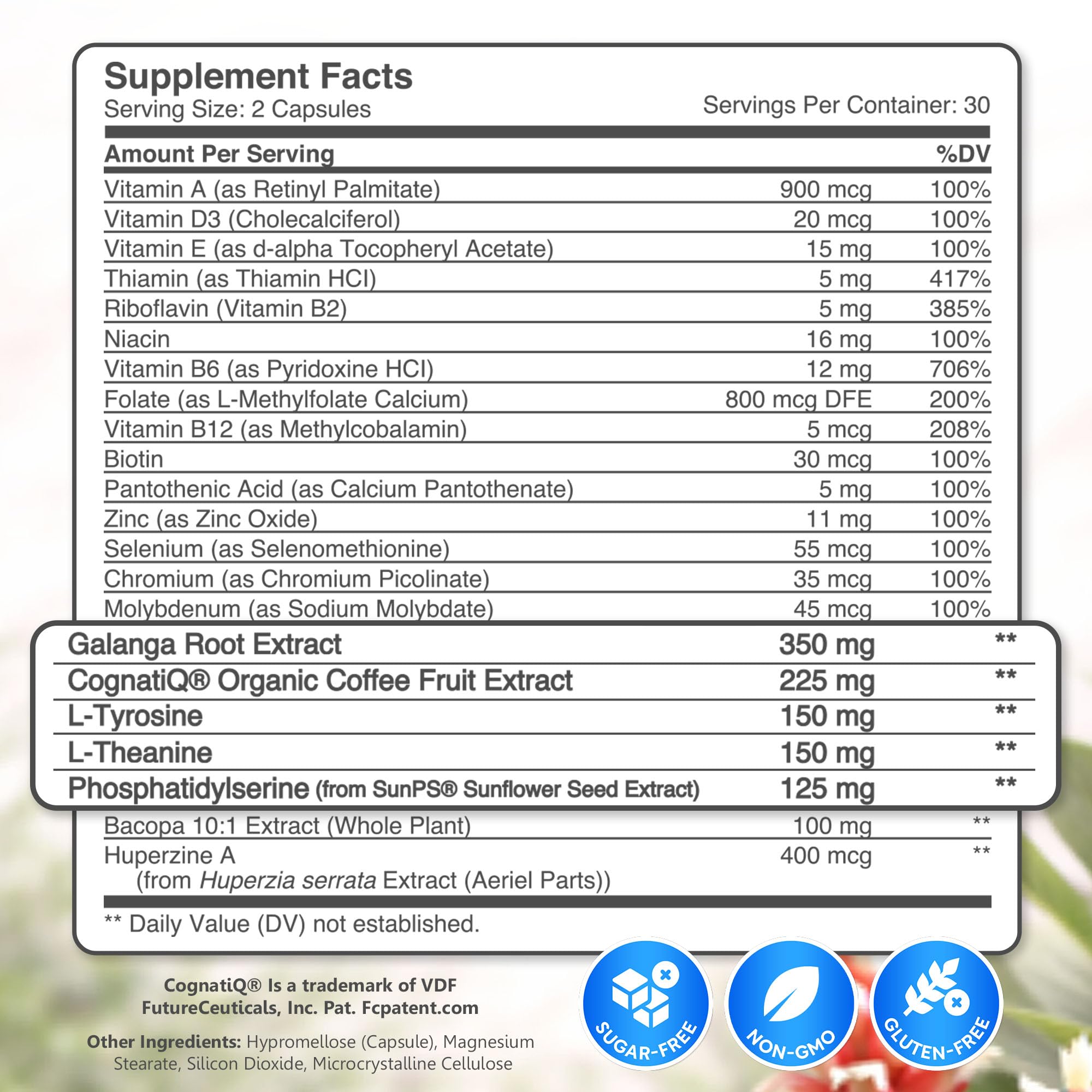 Brain Fog Supplement for Women, Menopause Memory and Focus Vitamins, 60ct — Amazon image 9