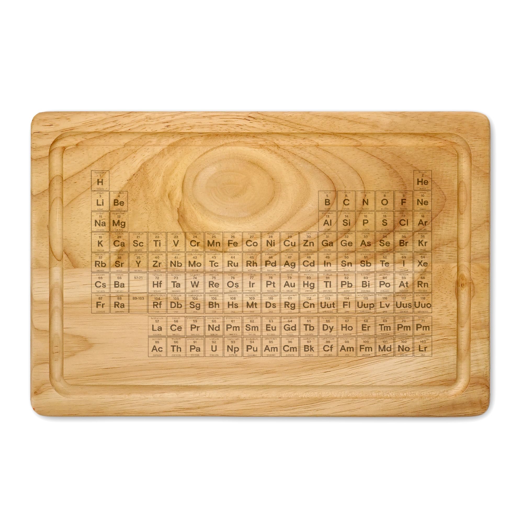 Periodic Table Wooden Chopping Board Baker Chef Cook Novelty Gift Housewarming Cheese Board Serving
