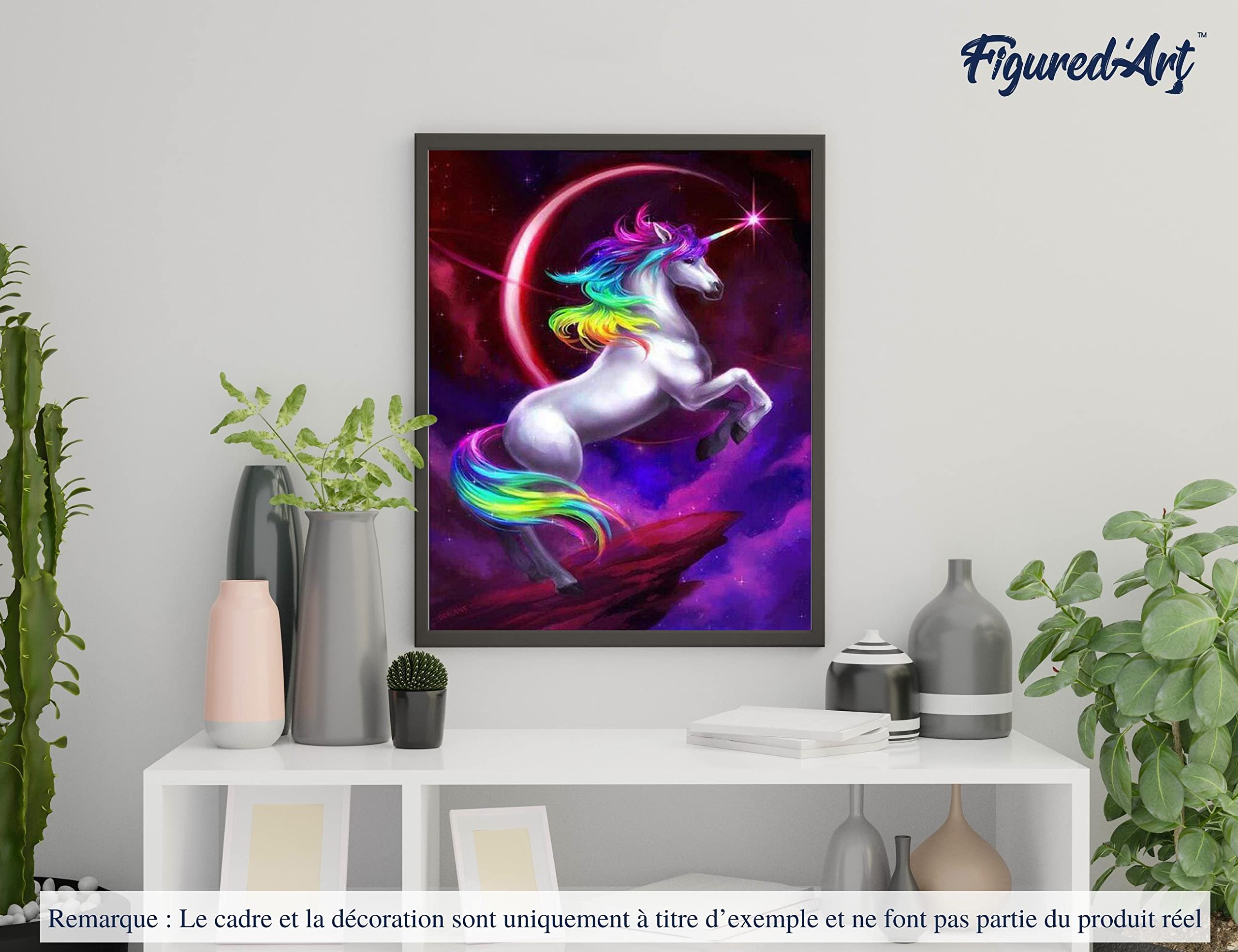 Tucocoo Kit Peinture Par Numéros Licorne Arc-en-Ciel – Toile 40x50 Cm Pour Adultes Et Enfants