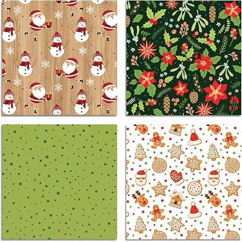 Miniatura 6 de YASMEN Bloc de papel para álbum de recortes, 24 hojas de papel de suministros para álbumes de recortes, papel de cartulina con patrón de 6 x 6